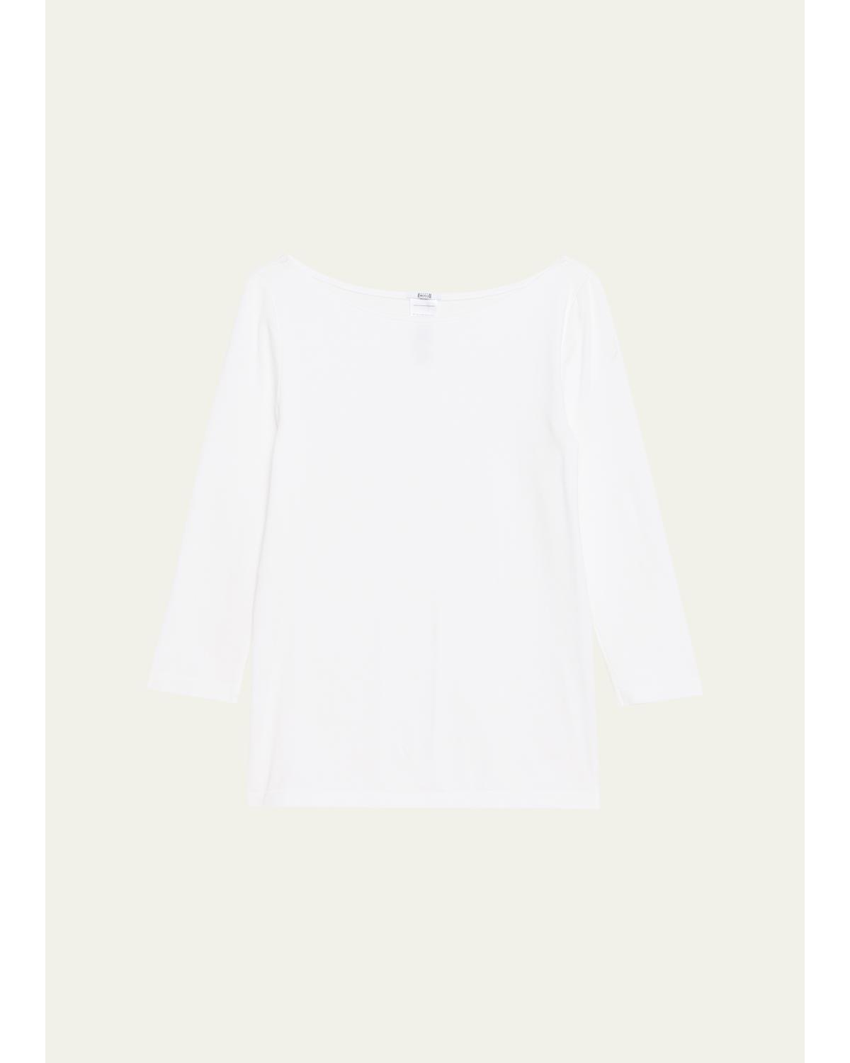 Cordoba Boatneck Stretch Cotton Top