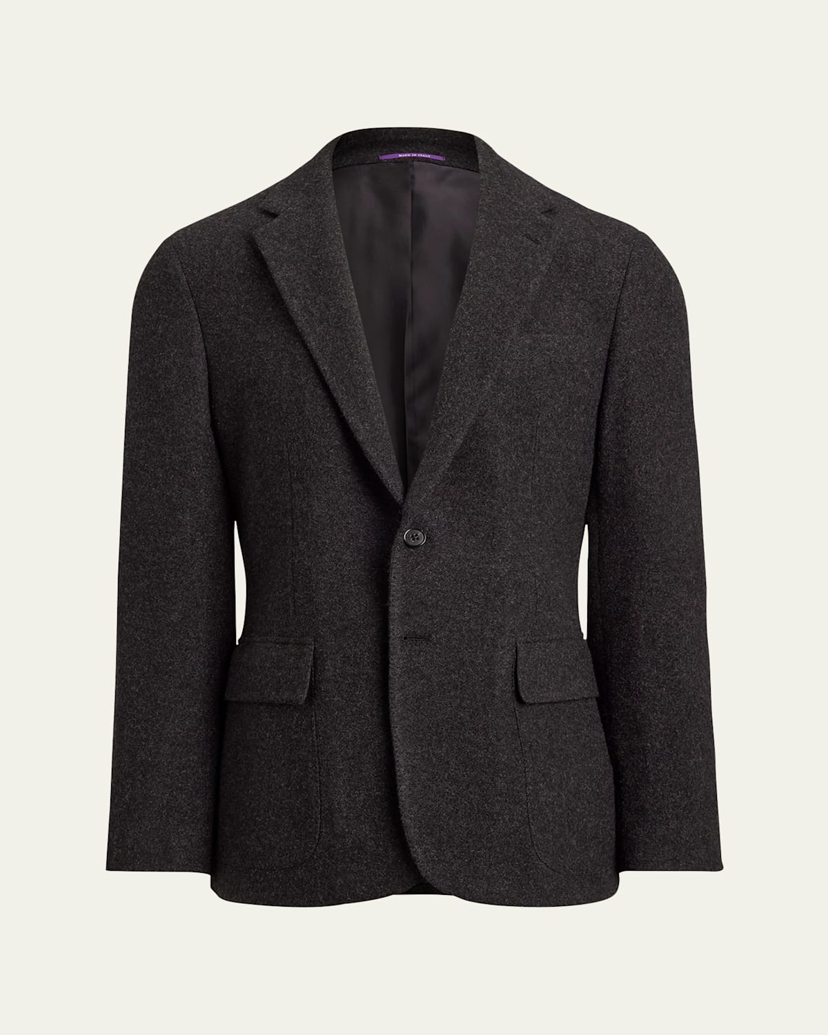 Ralph Lauren Men's Brushed Cashmere Twill Slim Blazer In Gray