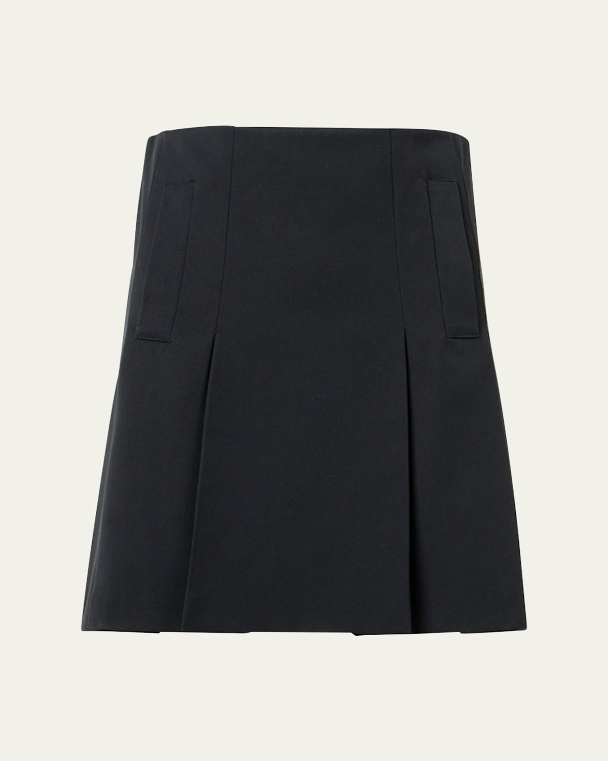 Akris Punto Pleated Mini Quilt Skirt In Black