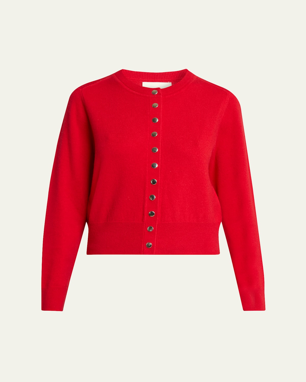 Isabel Marant Idesia Wool-cashmere Crewneck Cardigan In Red
