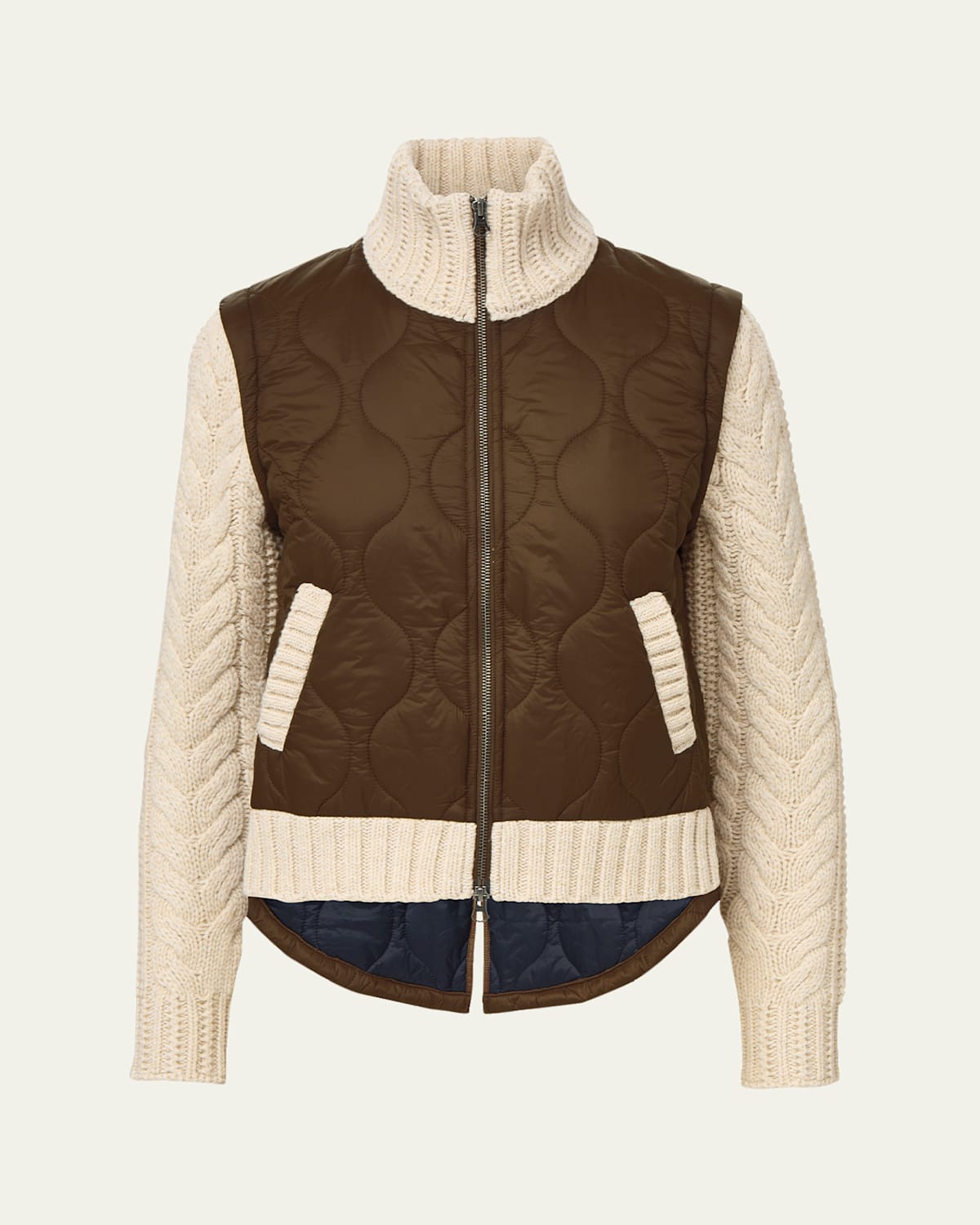 Veronica Beard Patra Mixed-media Jacket In Multi