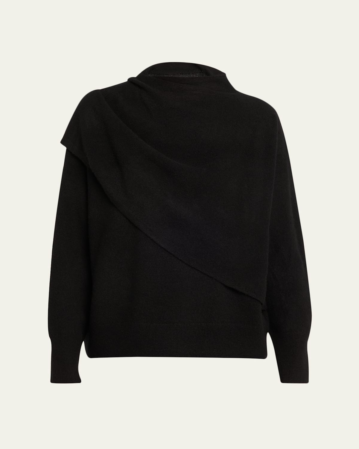 Vince Cashmere-blend Draped Sweater In Multi