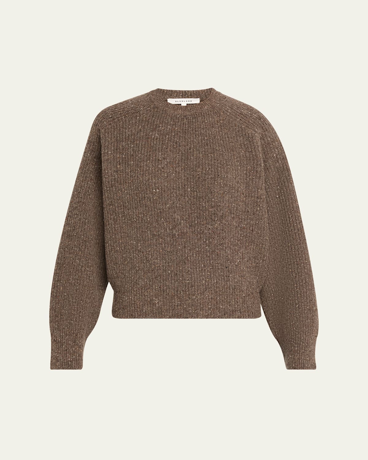 Slvrlake Florence Wool Crewneck Sweater In Brown