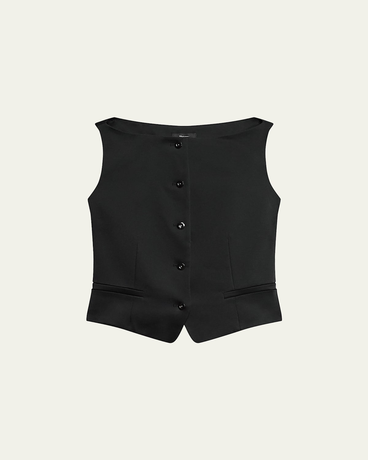 Theory Satin Boat-neck Vest