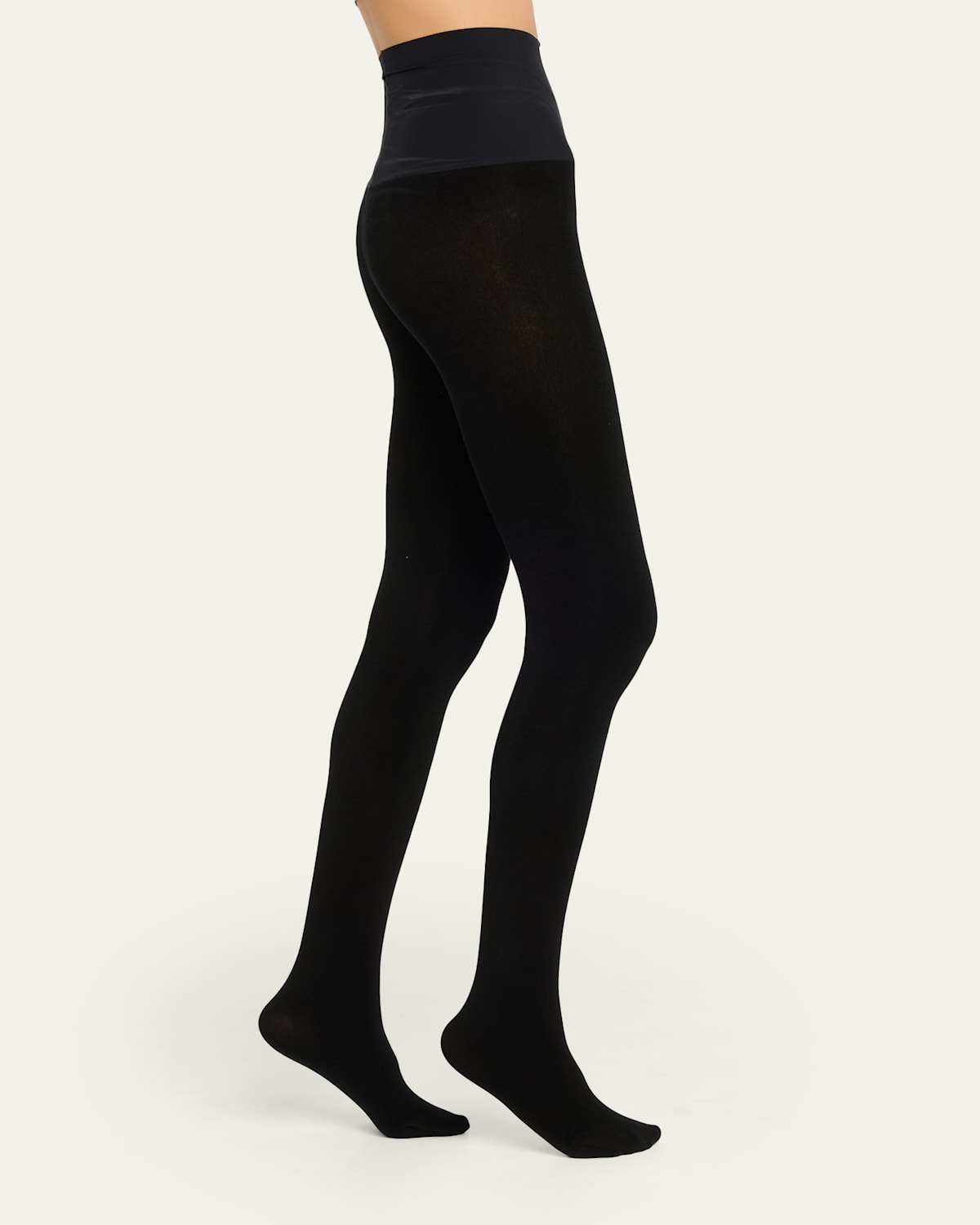 Commando Fleece Lined Opaque Tights In Black