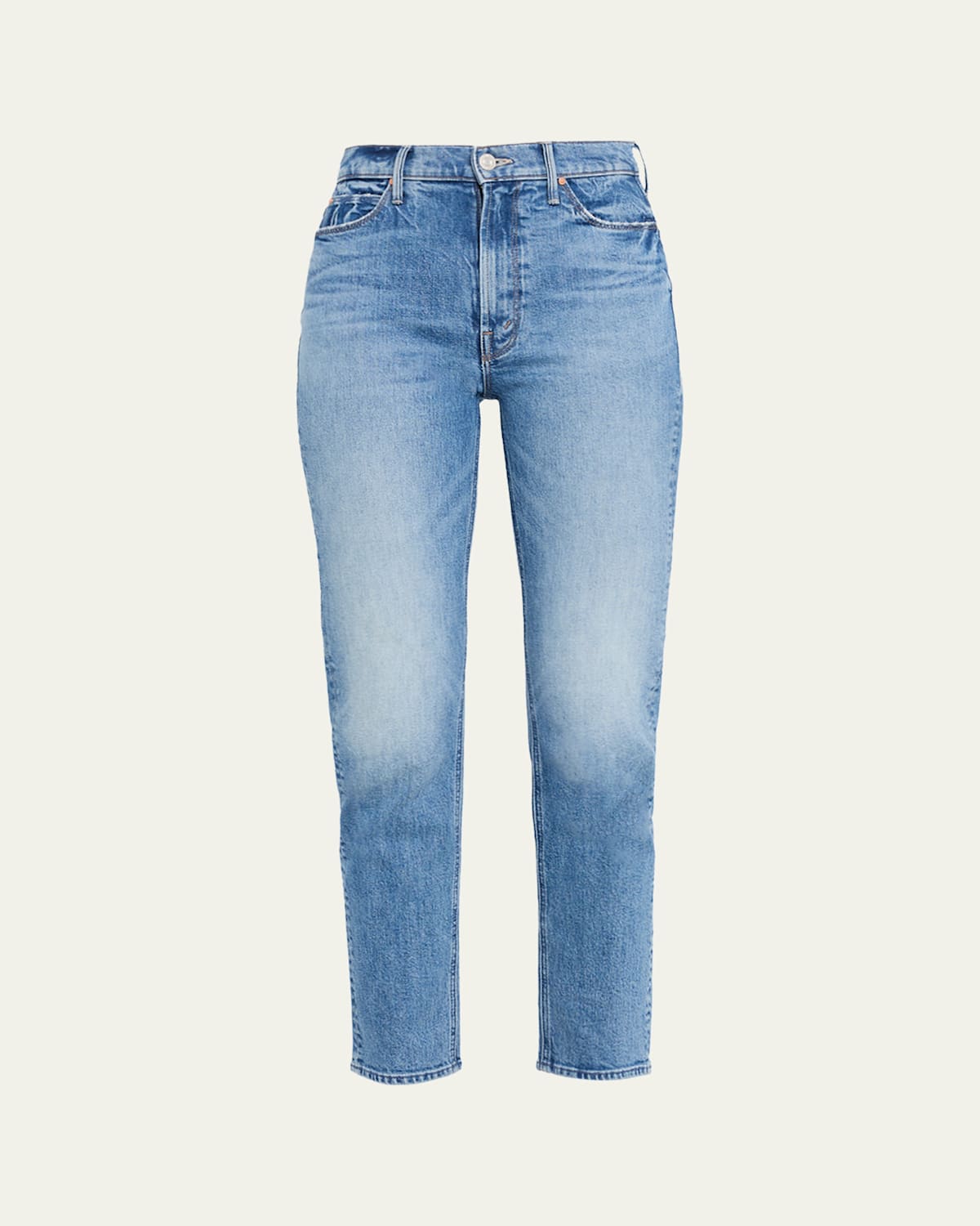 Mother The Dazzler Flood Jeans In Blue