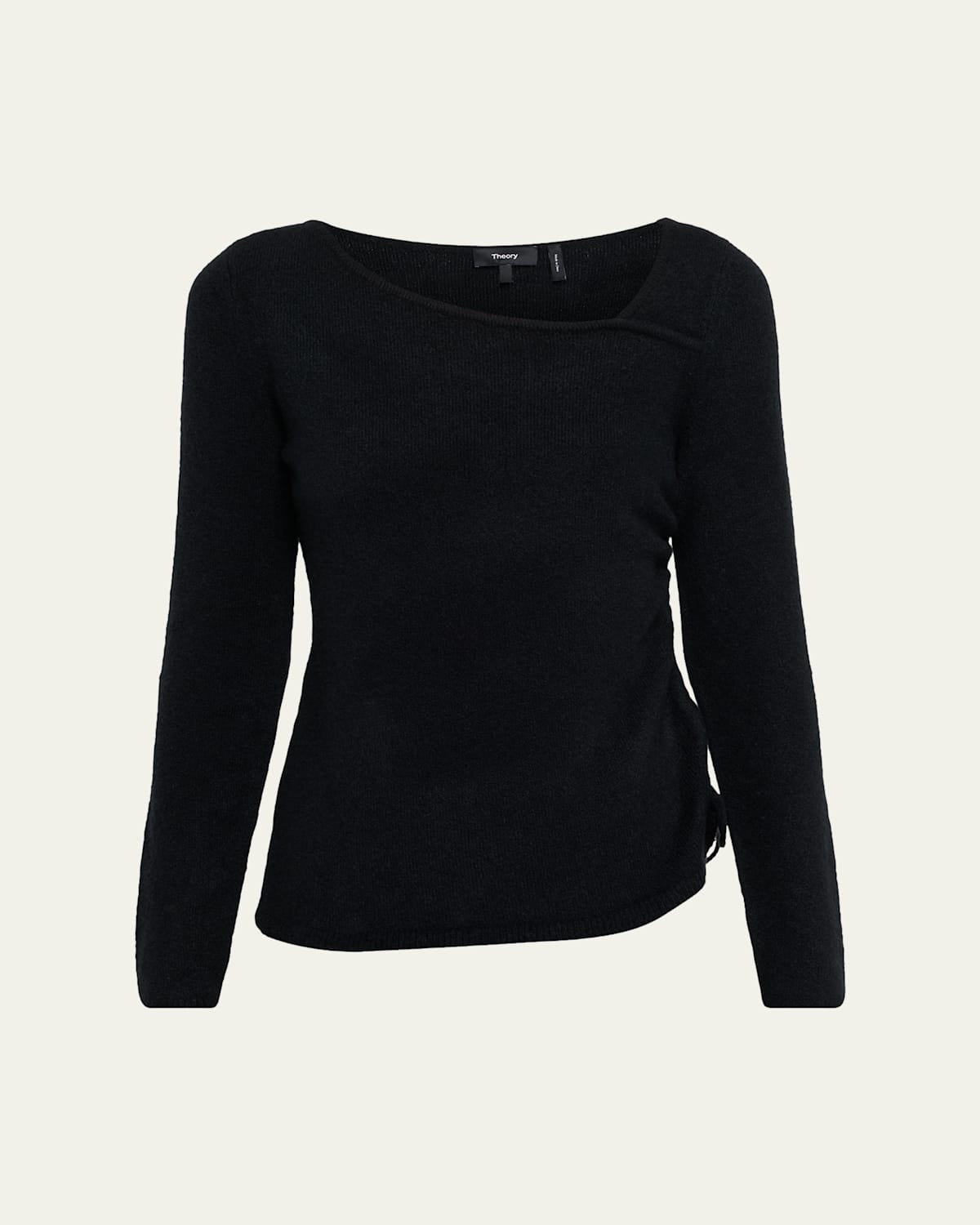 Theory Ribbed Wool And Cashmere-blend Sweater In Multi