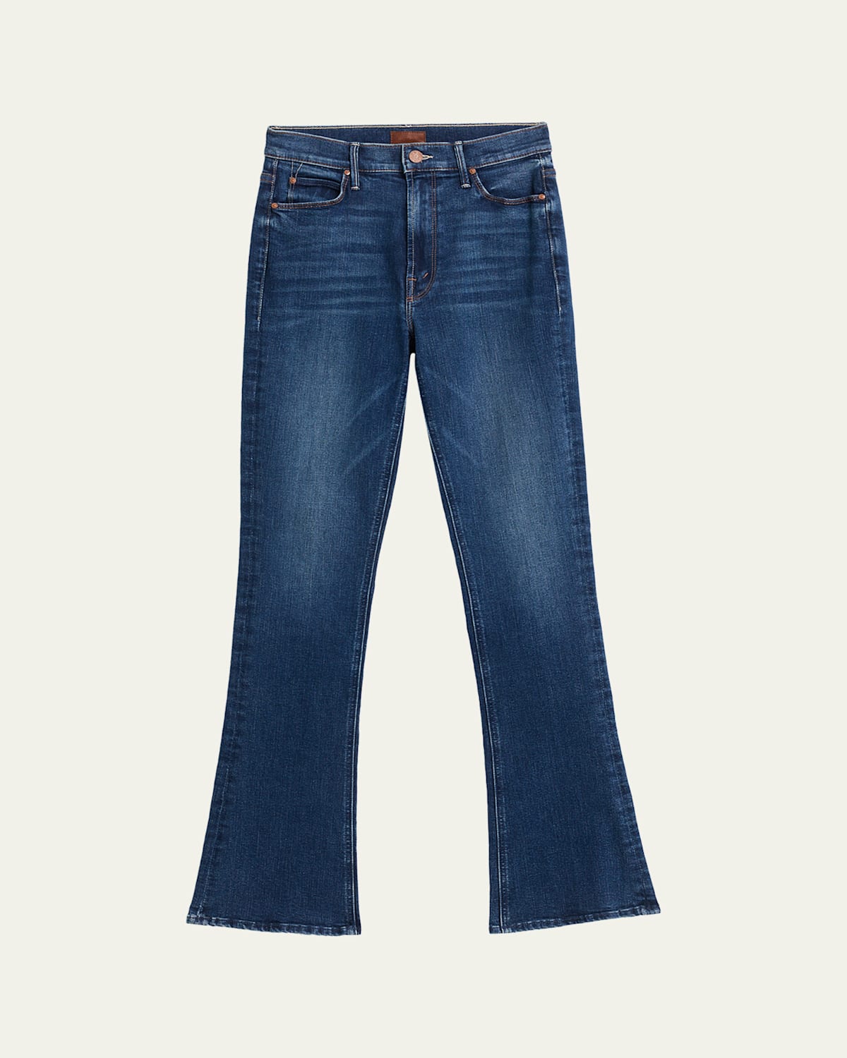 Mother The High-waisted Runaway Jeans In Blue
