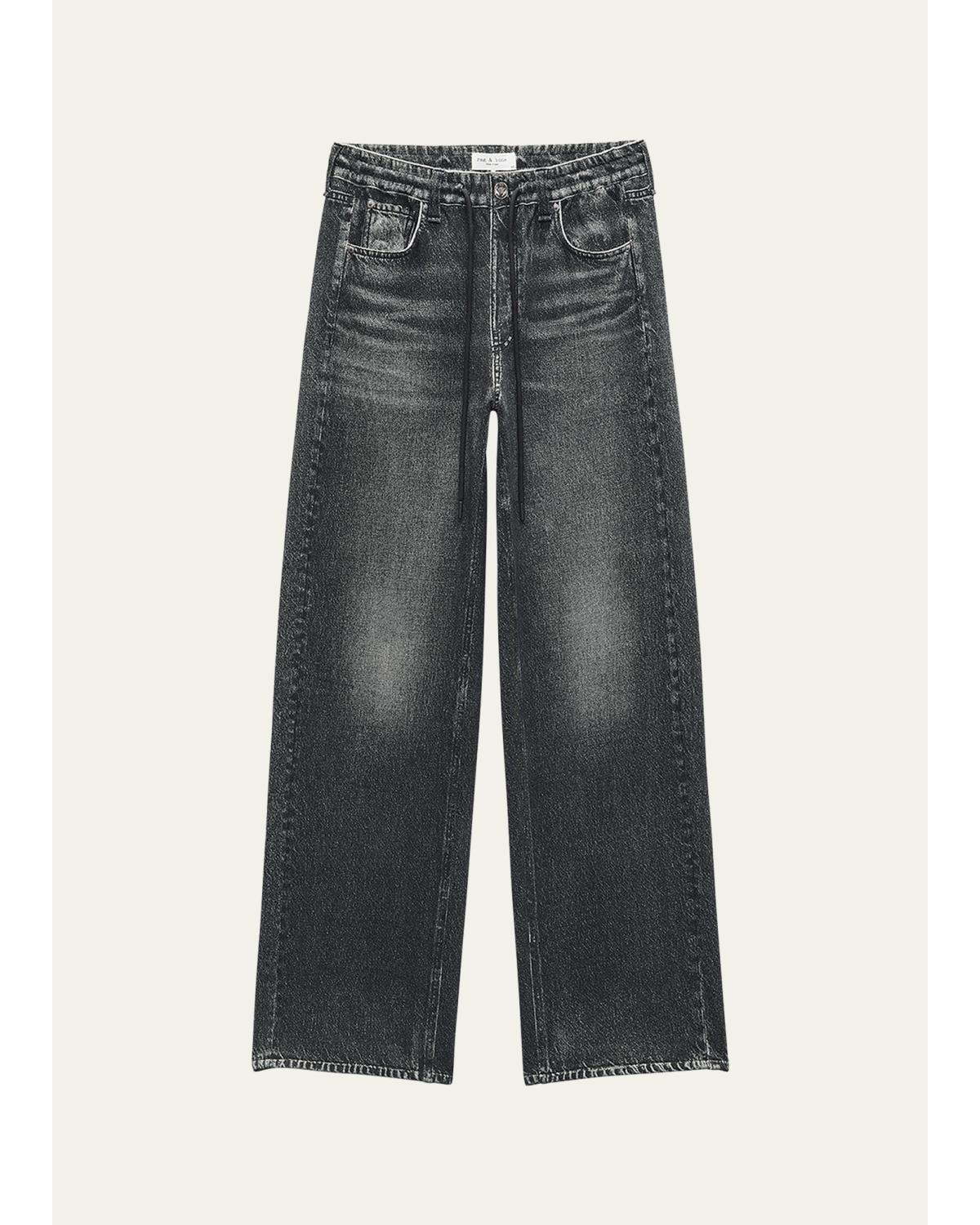Rb Miramar Terry Drawstring Wide- Leg