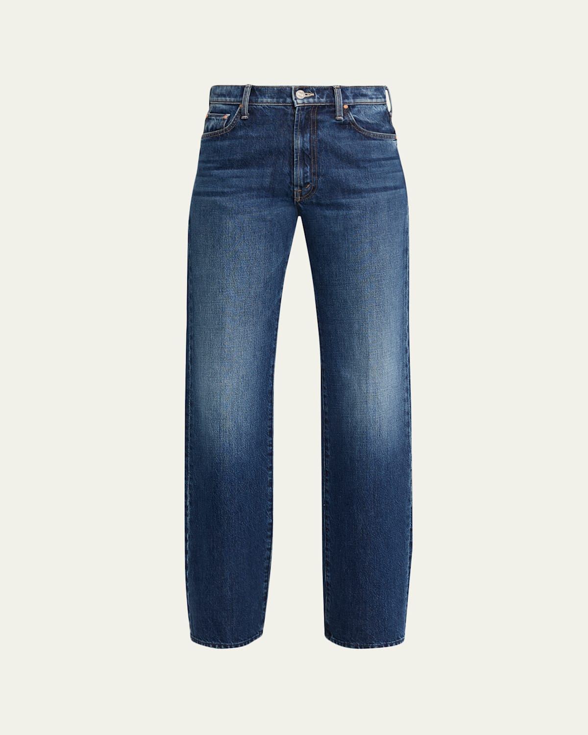 Mother The Rambler Zip Denim Jeans In Brown