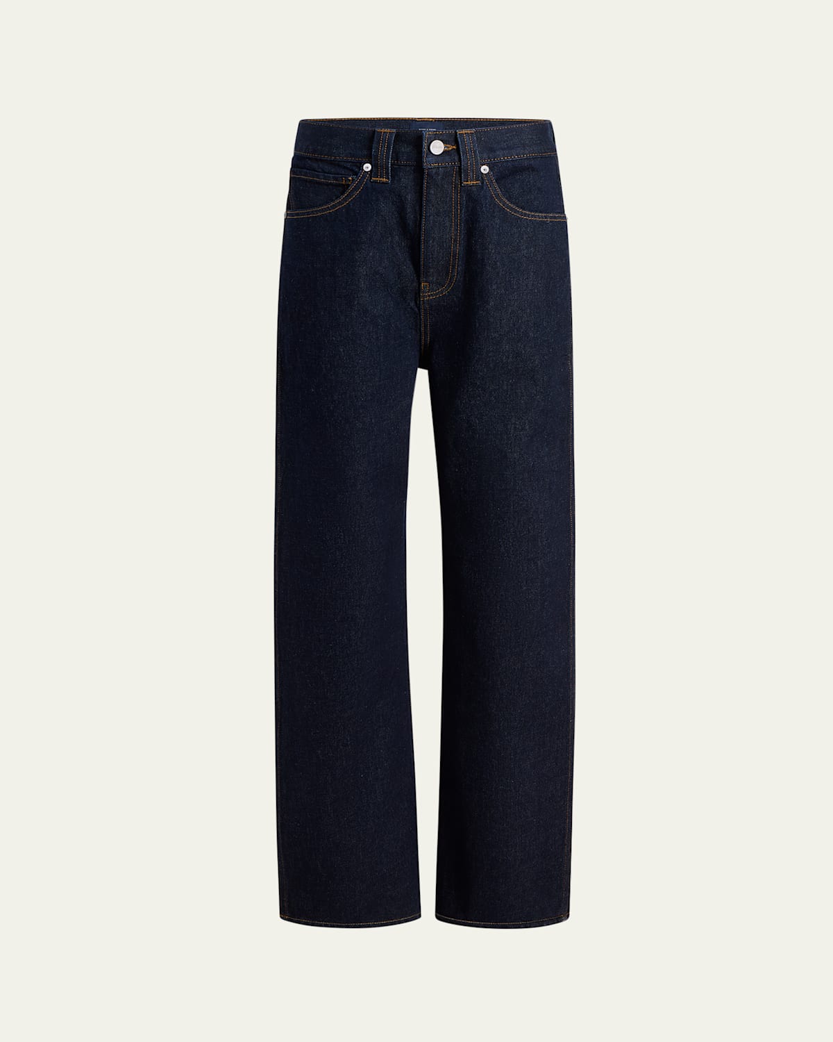 Khaite Bonnie Straight-leg Cotton Denim Jeans In Blue