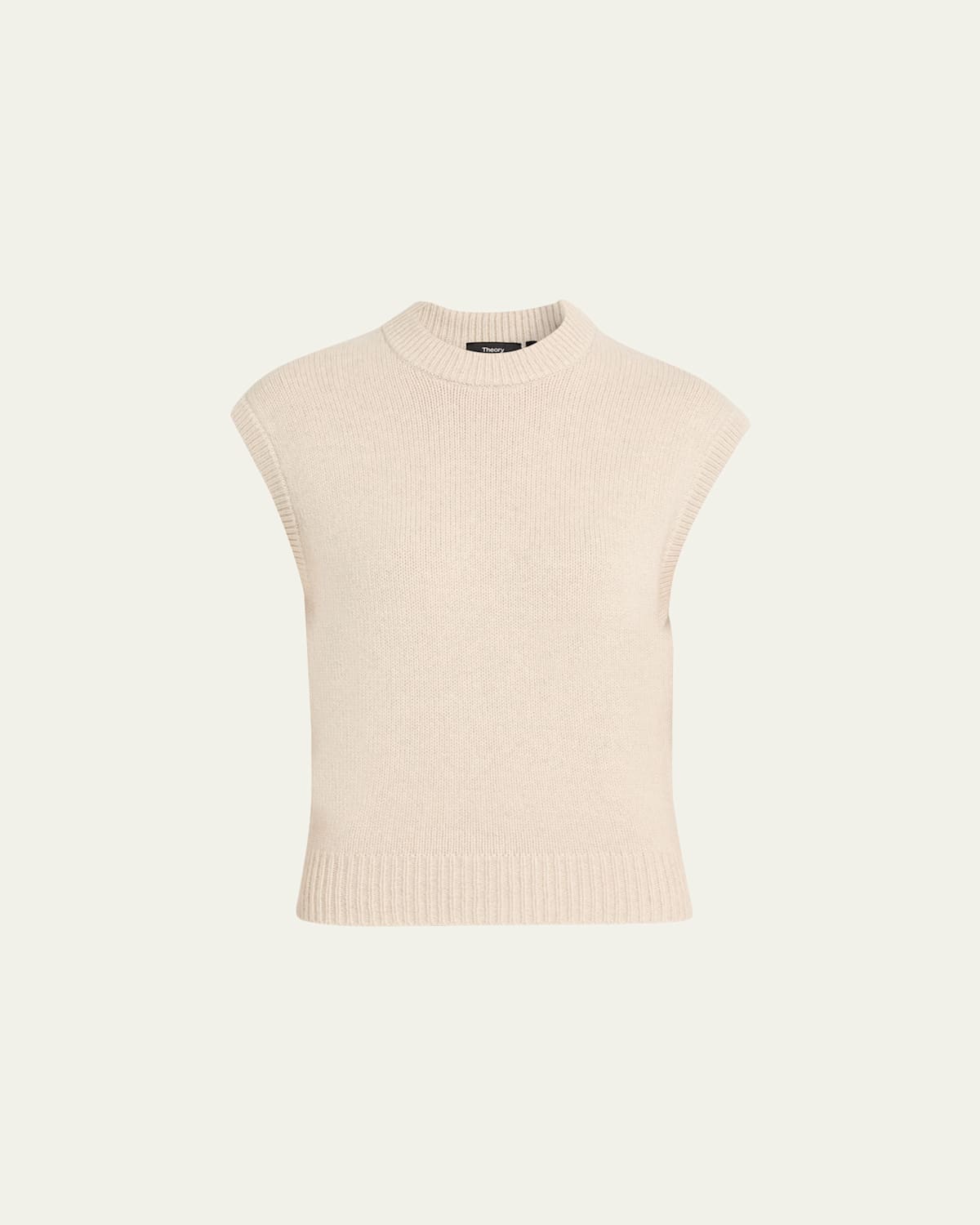 Theory Cashmere Relaxed Sweater Vest In Neutral