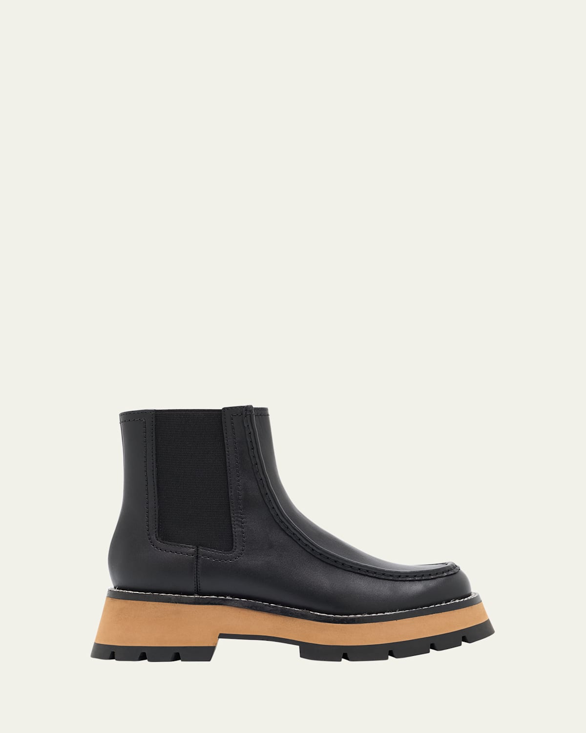 3.1 Phillip Lim Kate Leather Lug-sole Chelsea Boots In Black
