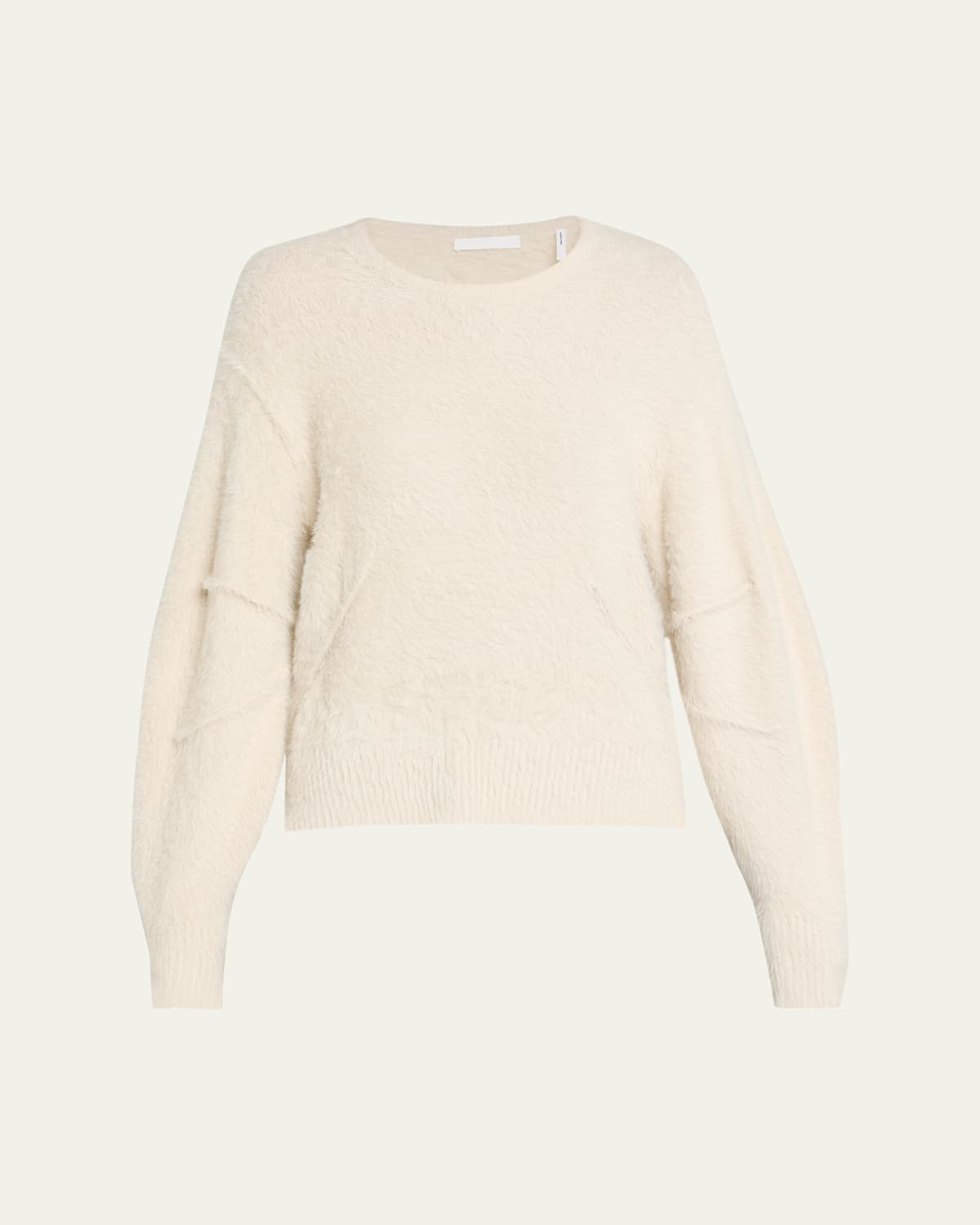 Helmut Lang Apex Oversized Fuzzy Knit Sweater In Neutral