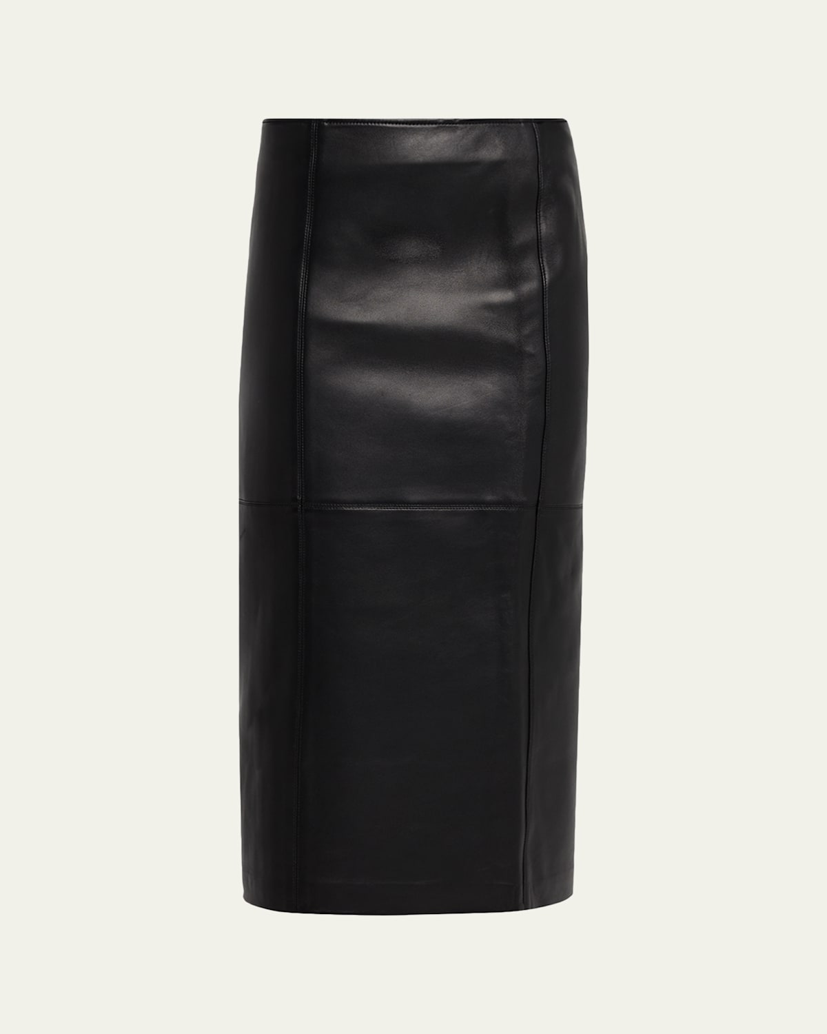 Marta Leather Midi Skirt