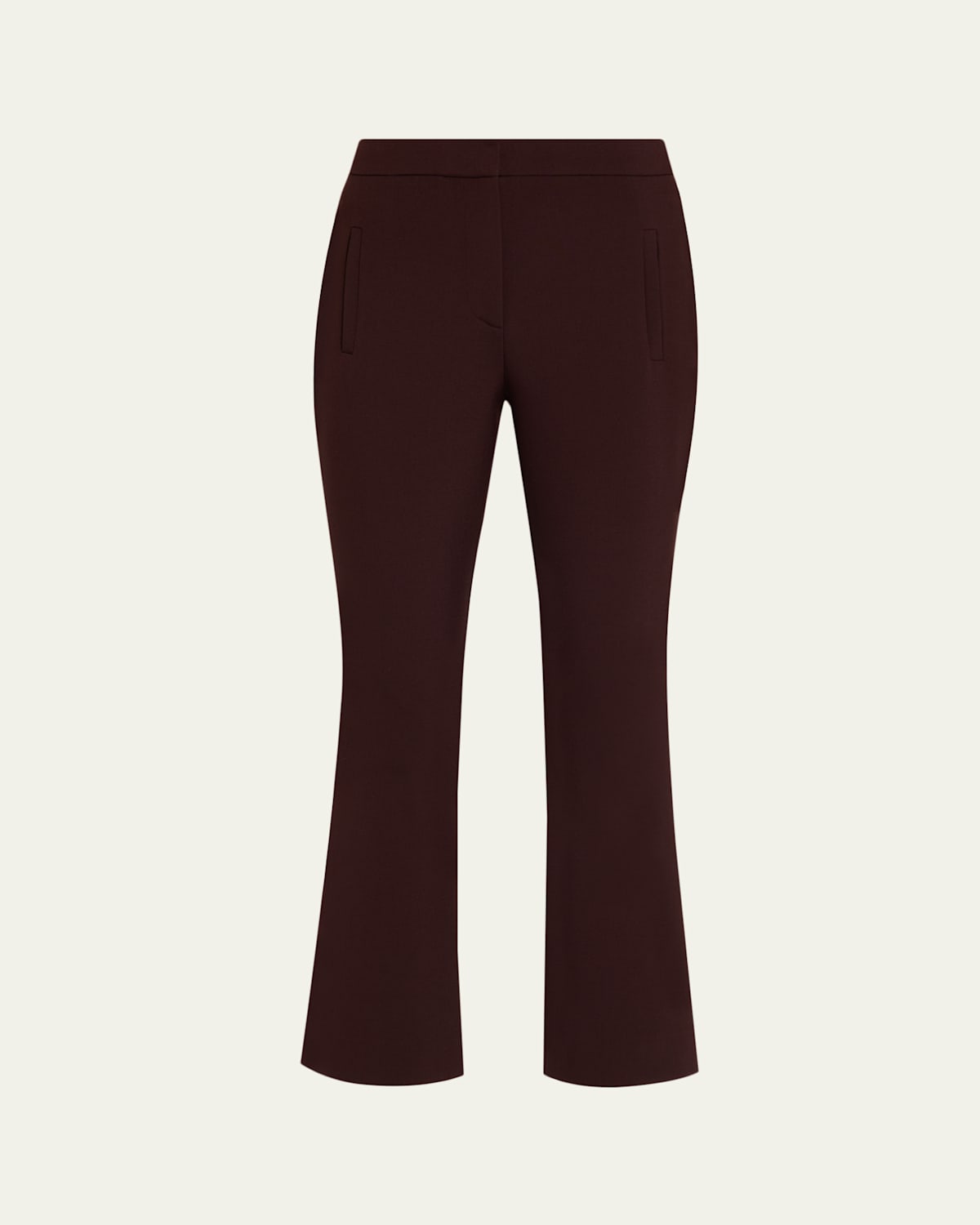 Veronica Beard Arte Kick-flare Pants In Brown