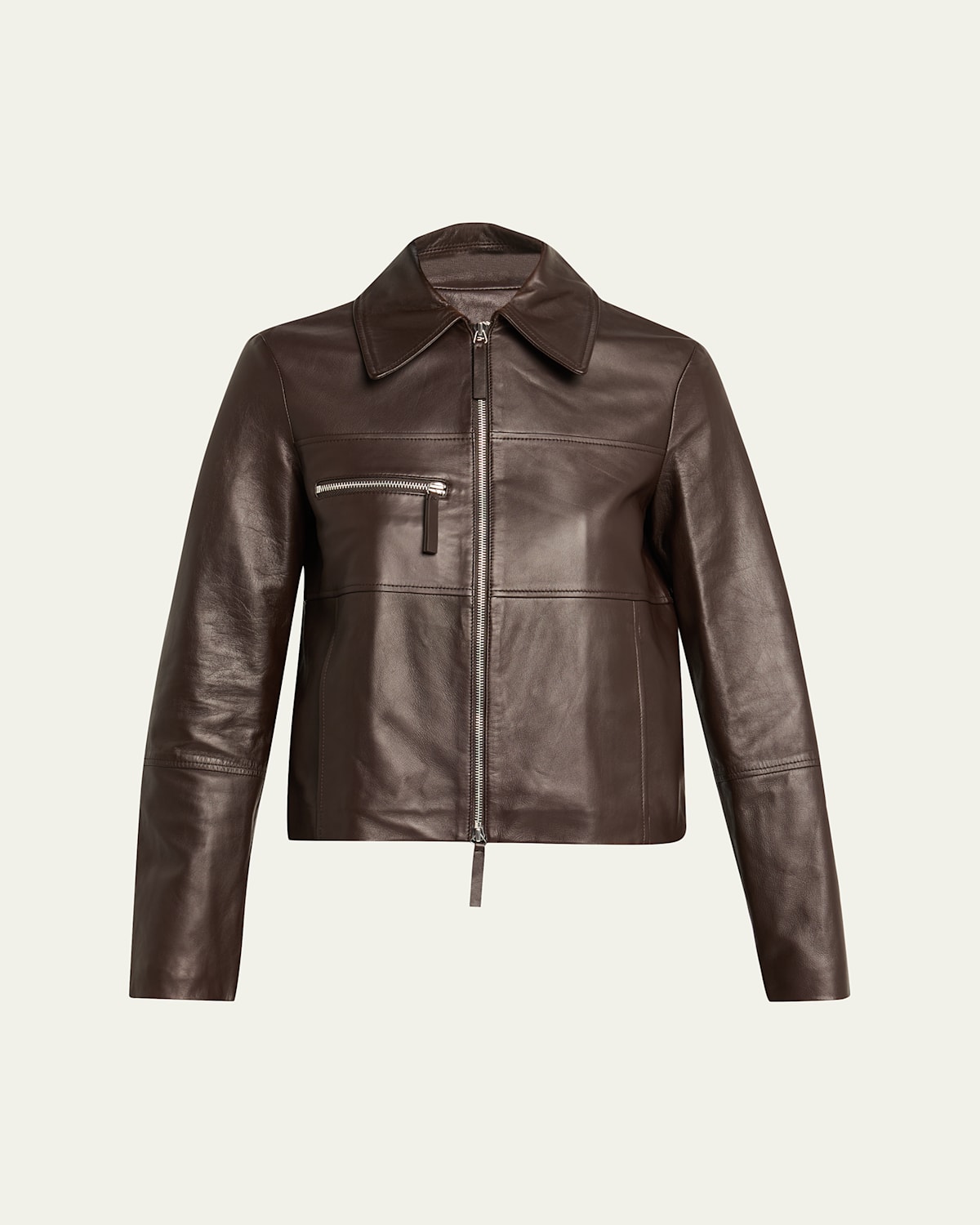 Proenza Schouler Annabel Leather Jacket In Brown