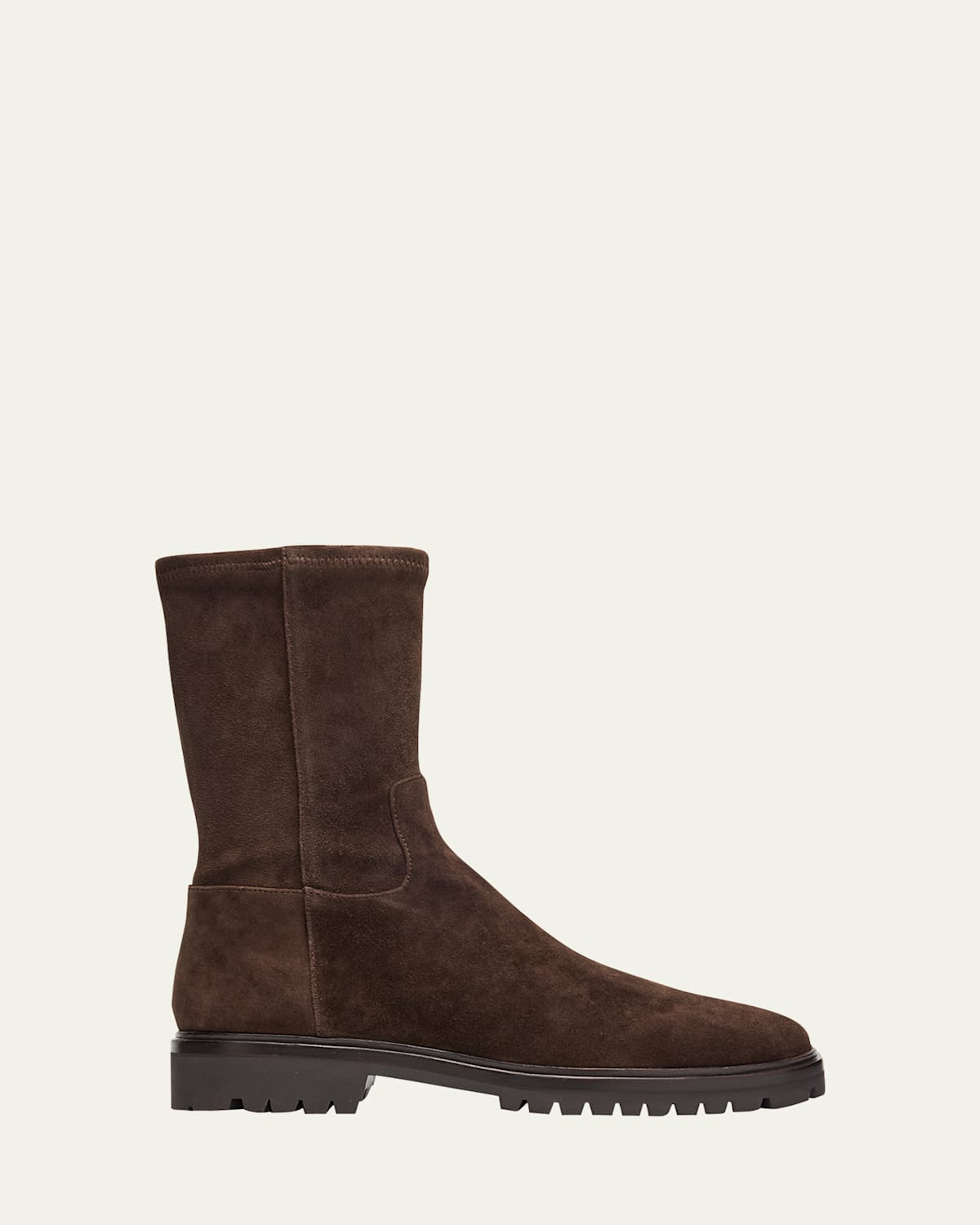 Loeffler Randall Danny Suede Lug-sole Ankle Boots In Brown
