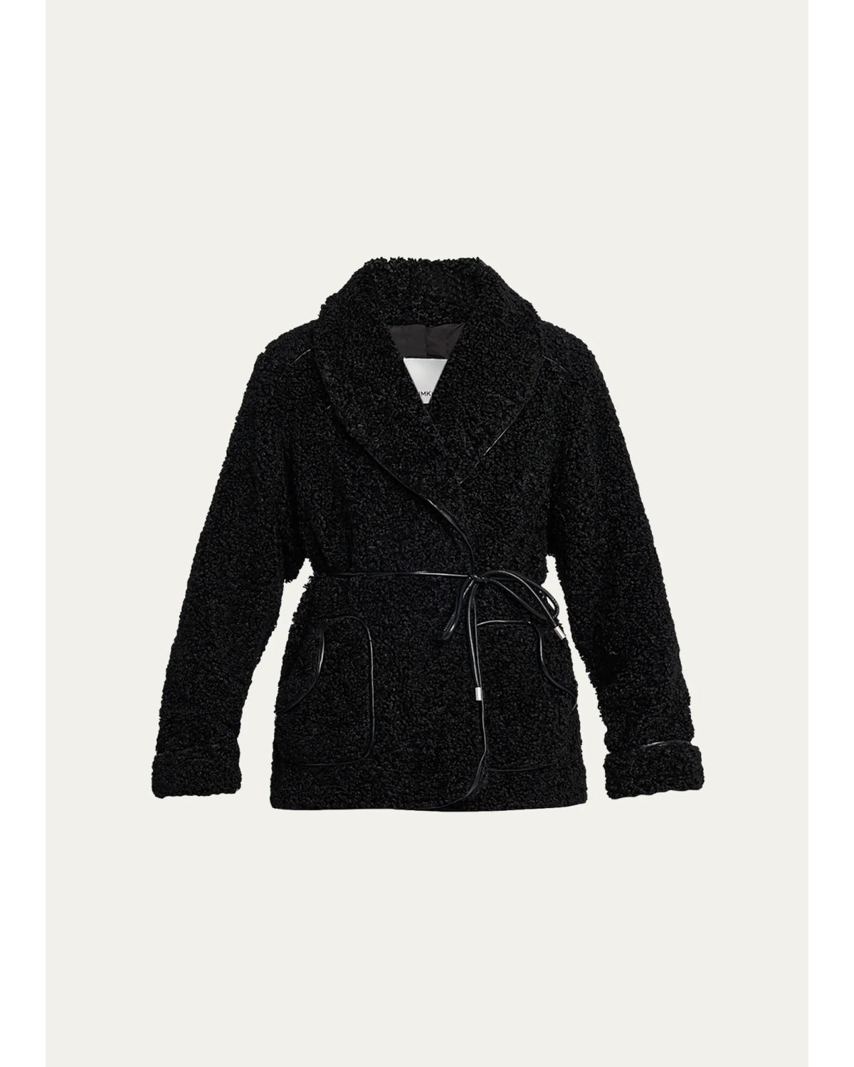 Kimia Tie Waist Sherpa Jacket