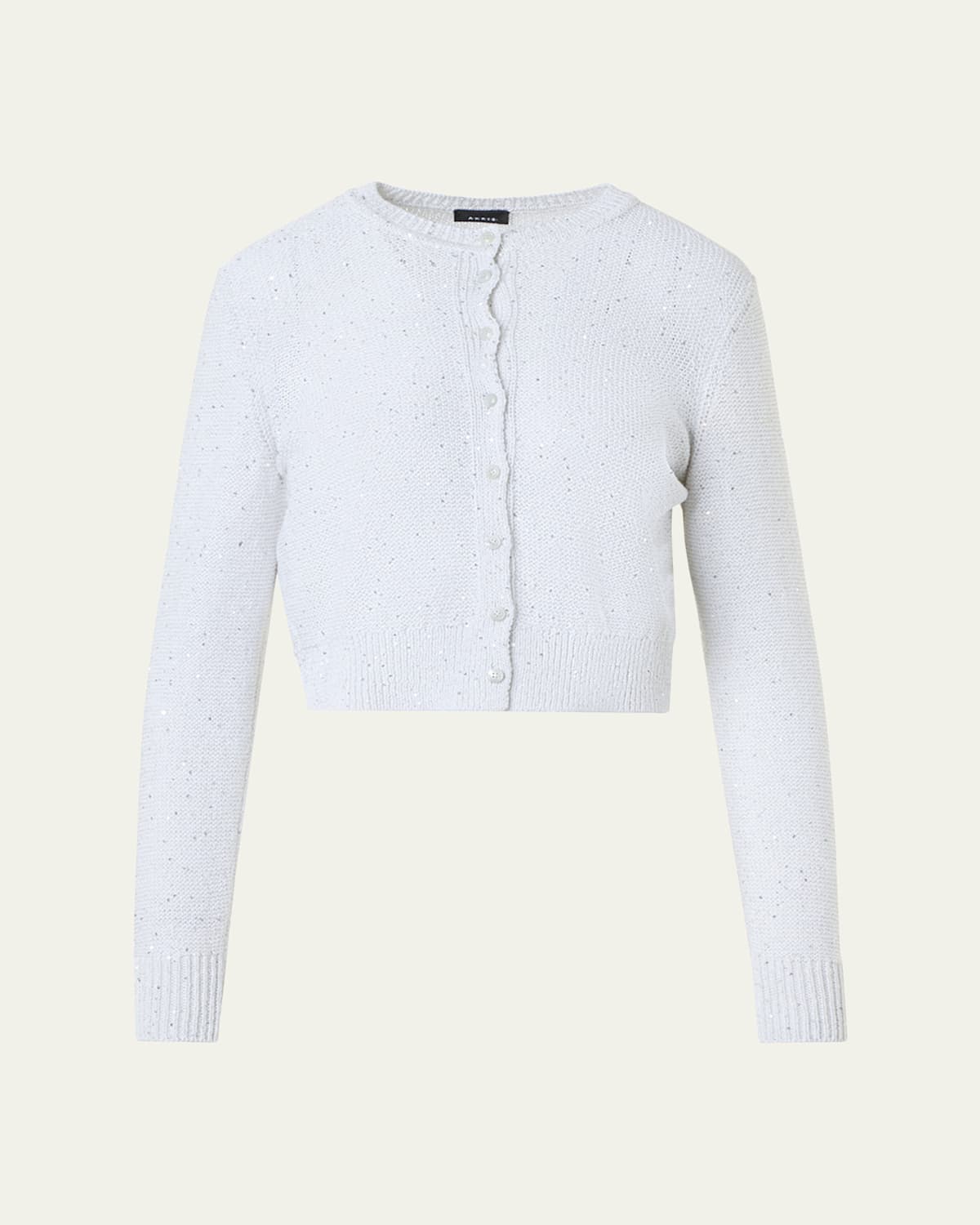 Akris Knit Cardigan With Sequins In Gray