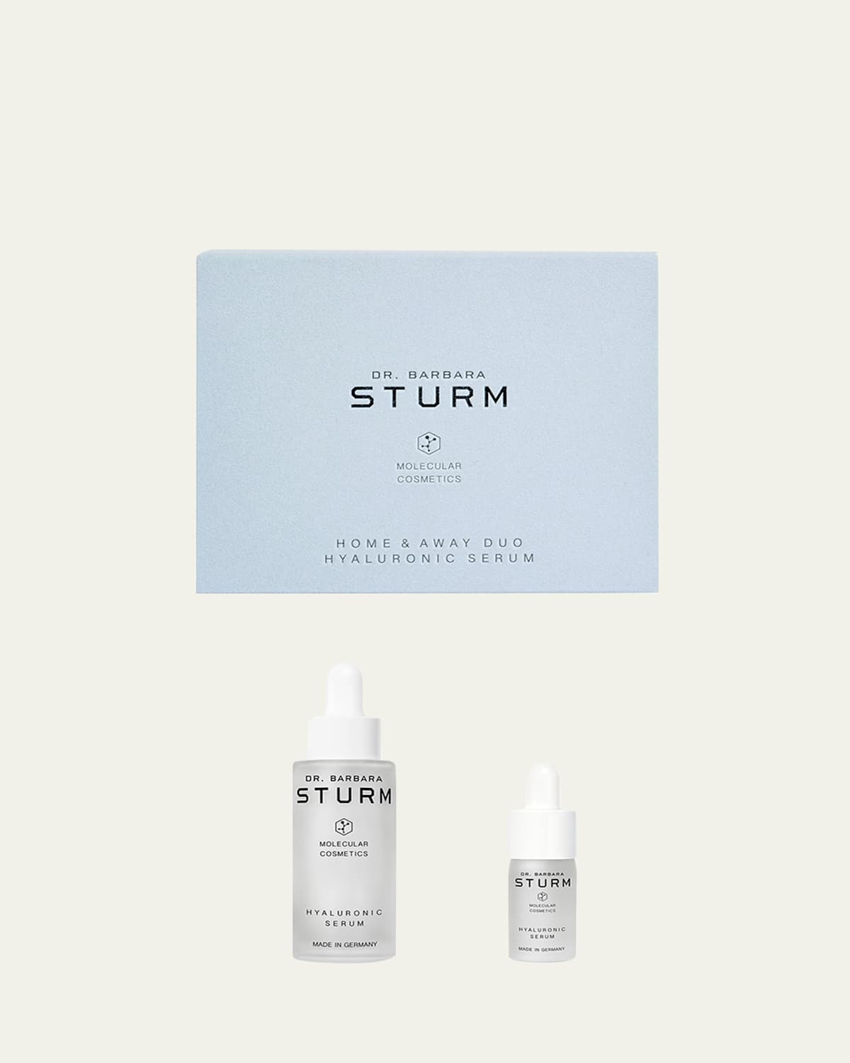 Dr Barbara Sturm Hyaluronic Serum Home & Away Gift Set In Transparent