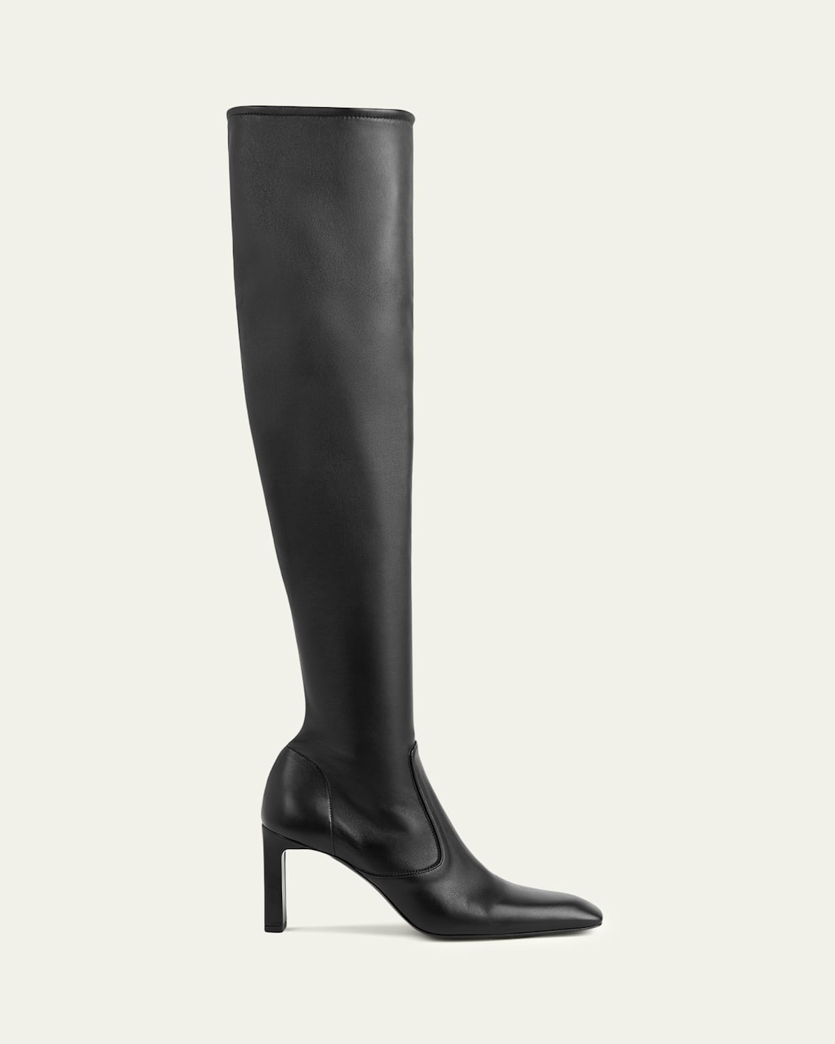 Totême Nappa Leather Over-the-knee Boots In Black