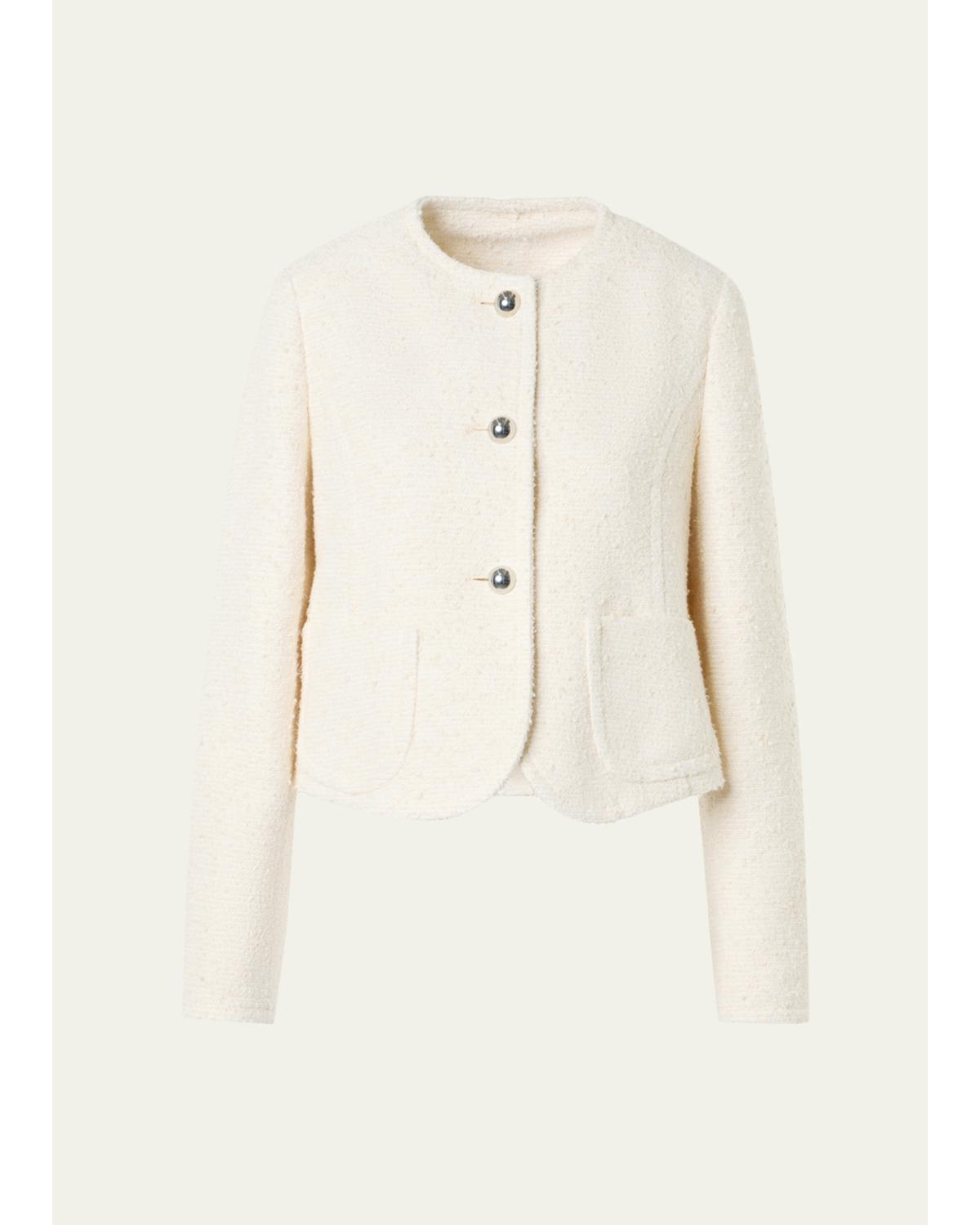 Summer Boucle Single-Breasted Jacket