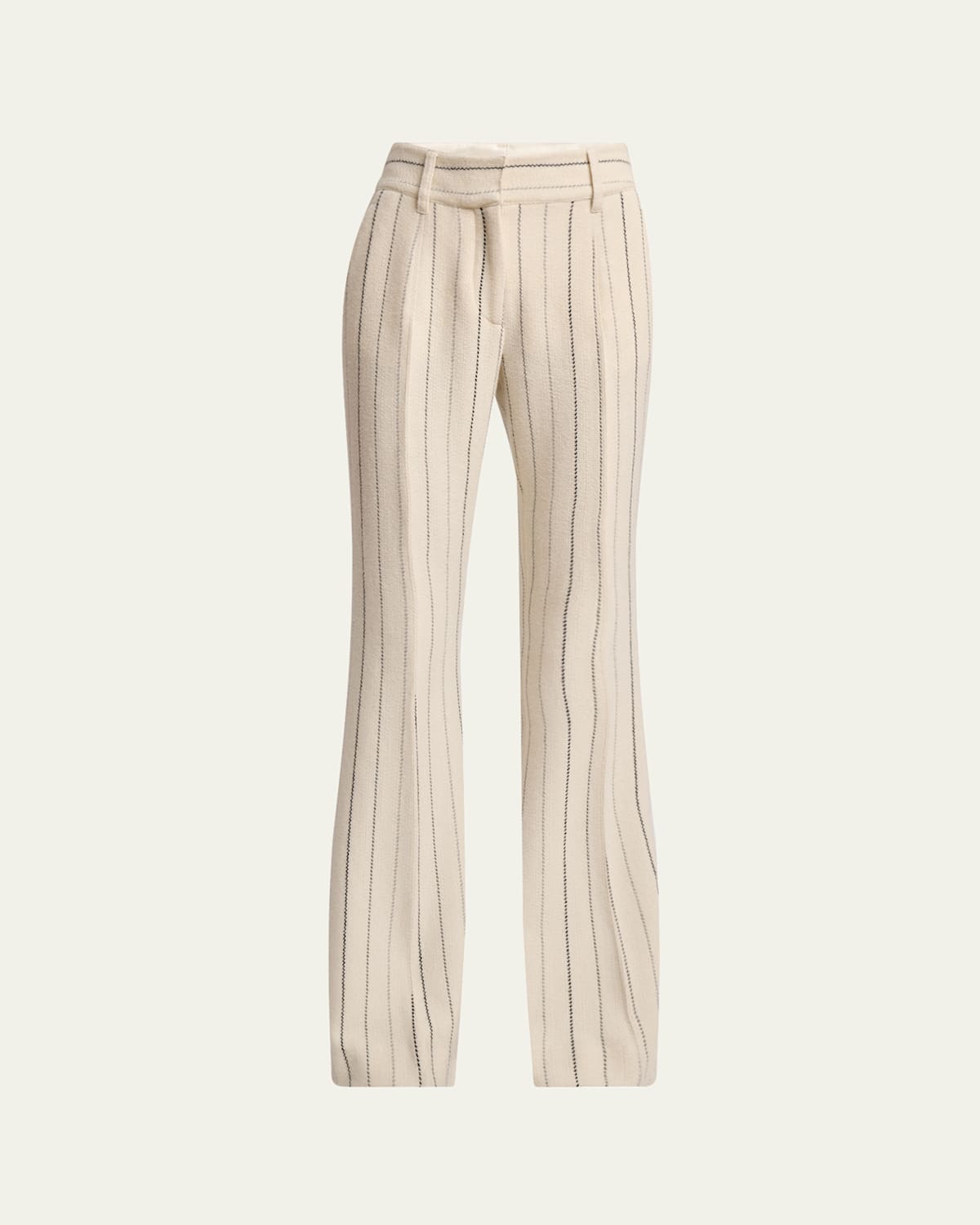 Gabriela Hearst Rhein Wool Cashmere Flare Pants In Multi