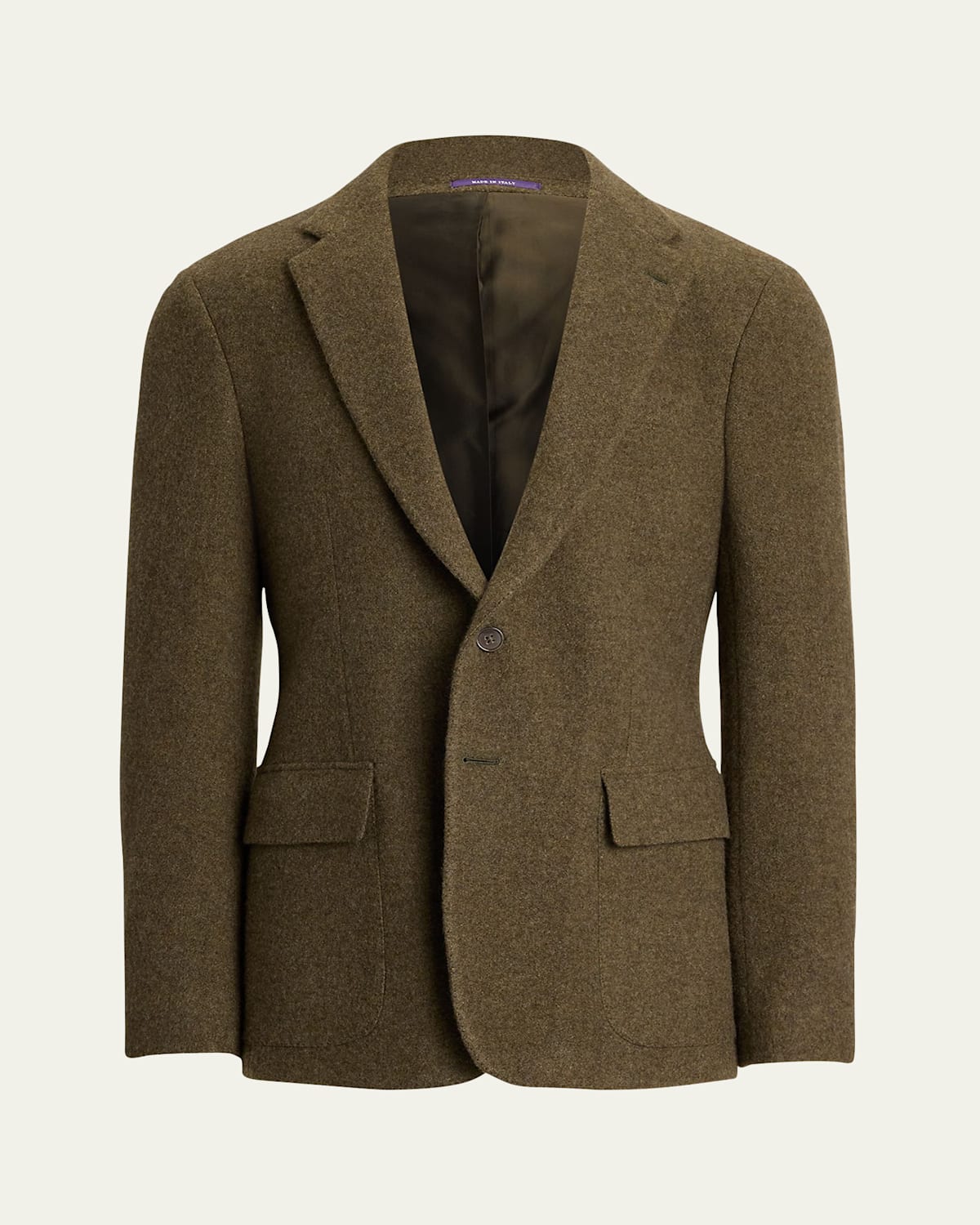Ralph Lauren Men's Brushed Cashmere Twill Blazer In Brown