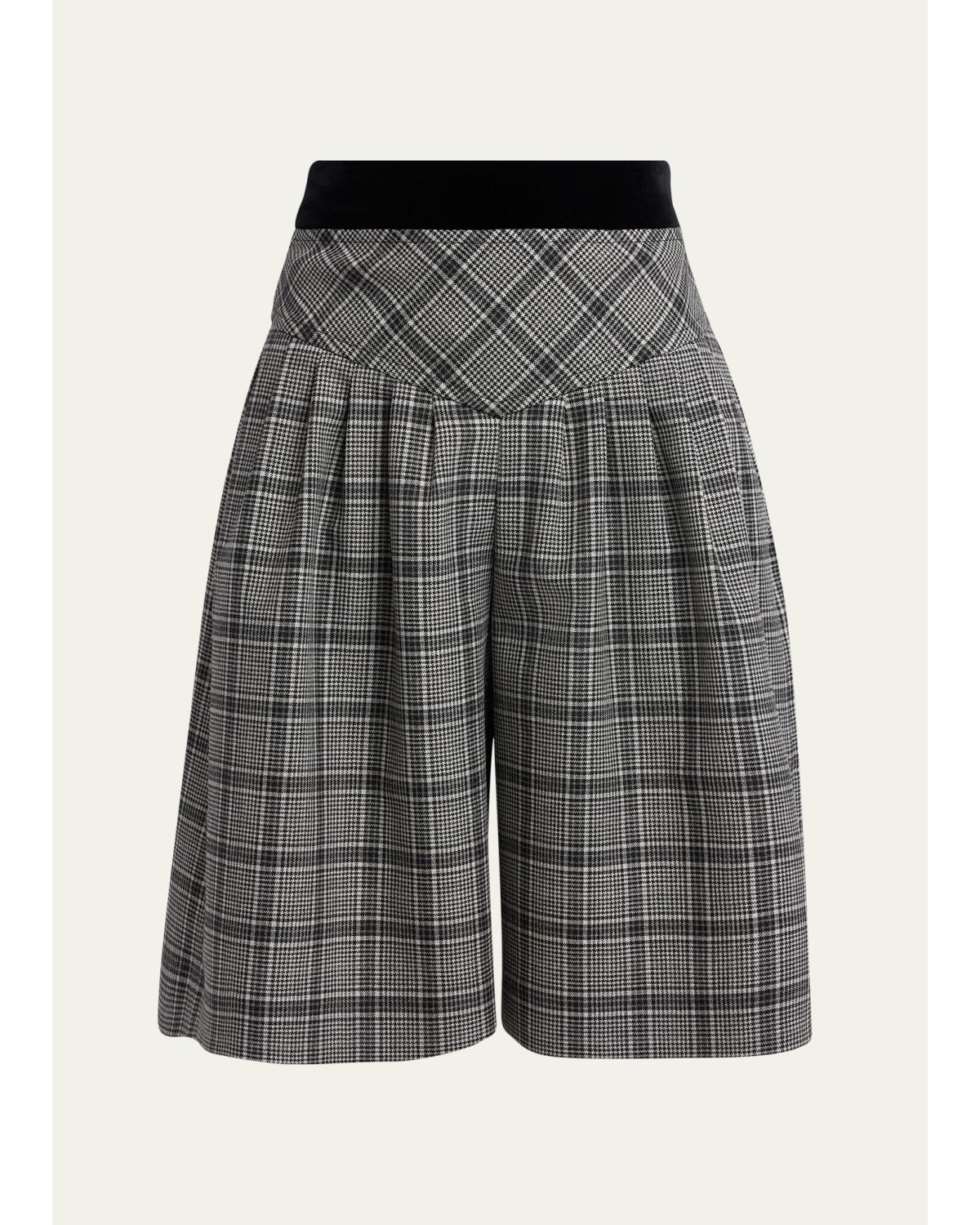 Plaid Bermuda Shorts