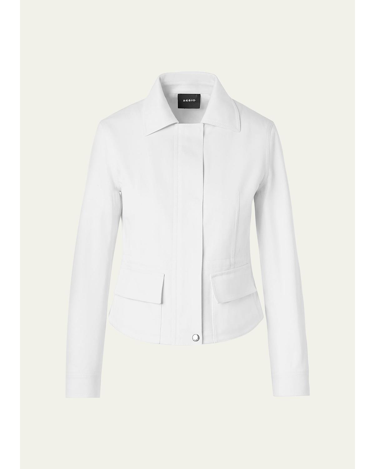 Hugh Stretch Denim Zip Jacket