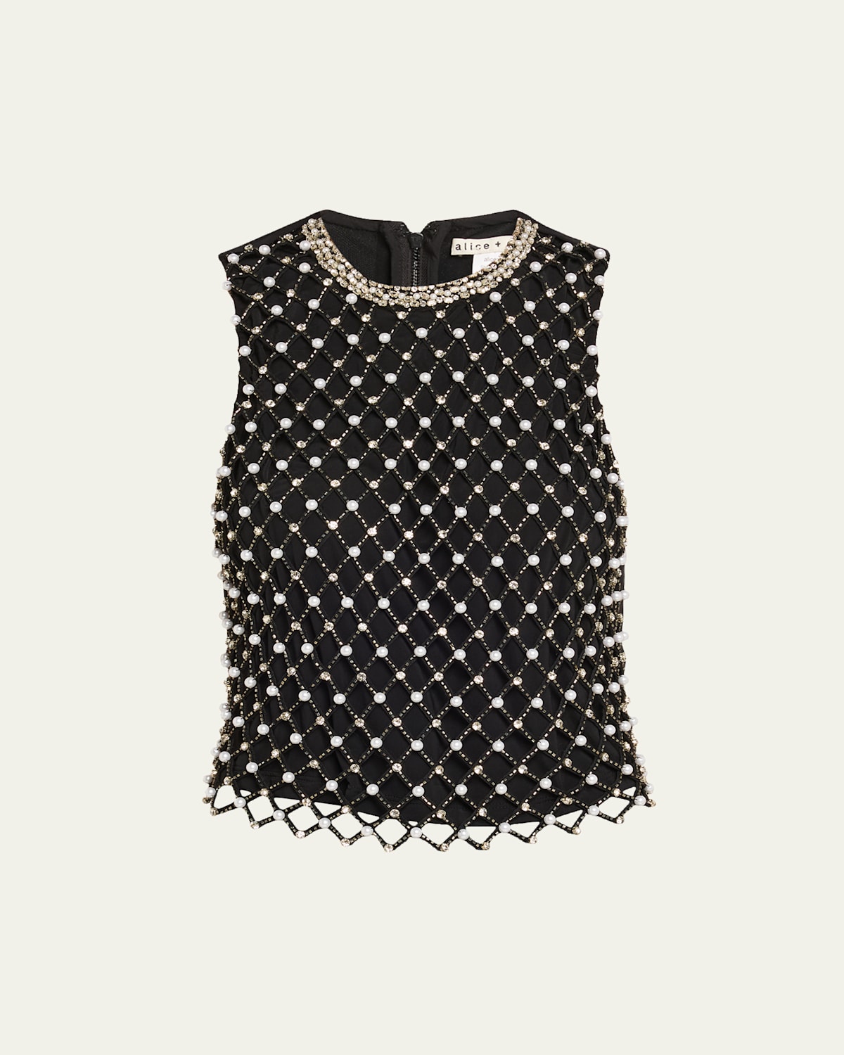 Alice And Olivia Amal Embellished Blouse