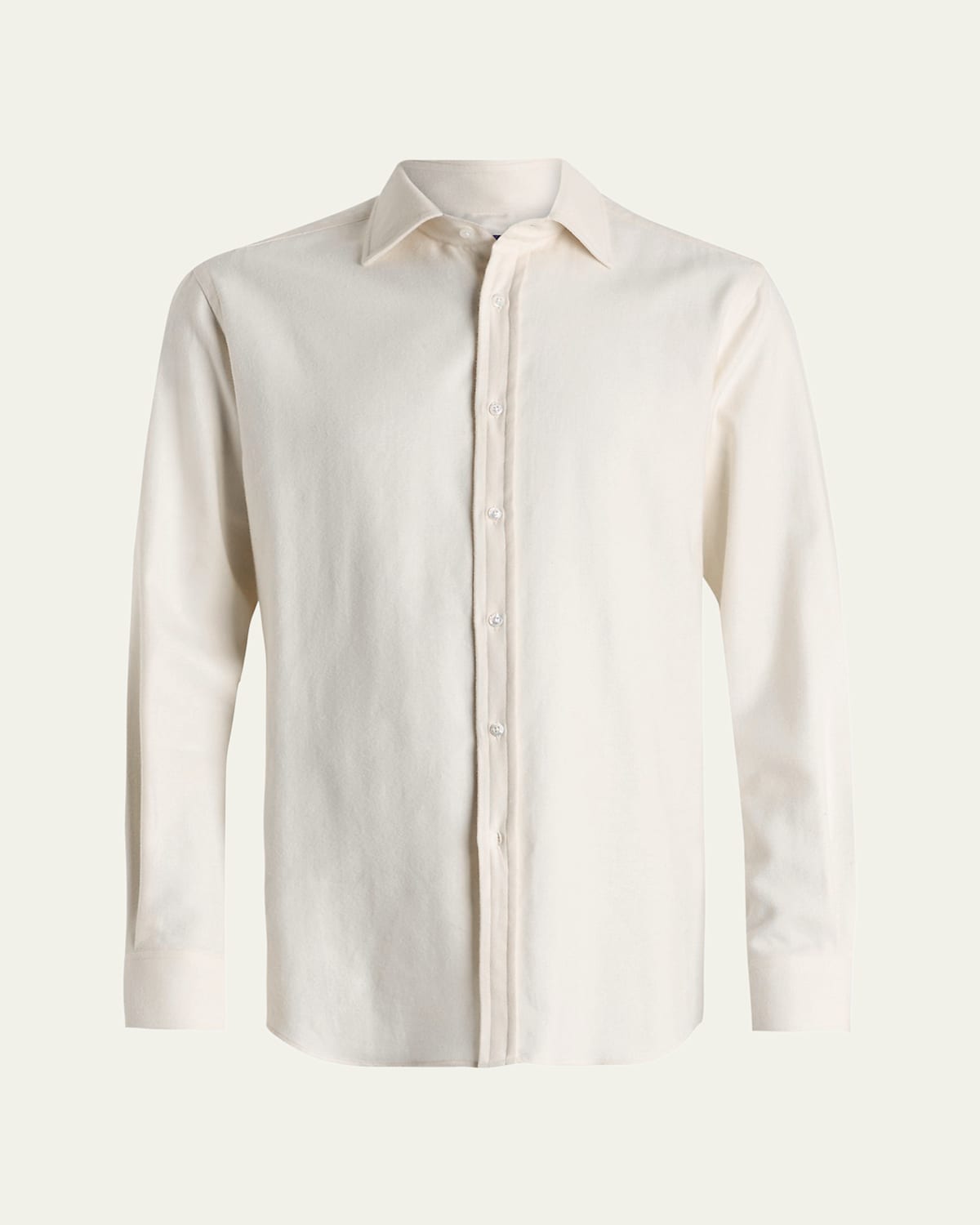 Ralph Lauren Purple Label Men's Cotton Melange Herringbone Dress Shirt