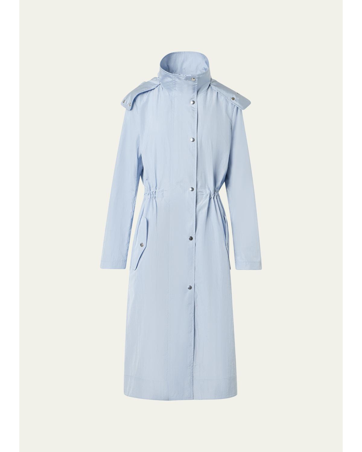 Techno Parachute Hooded Parka Coat