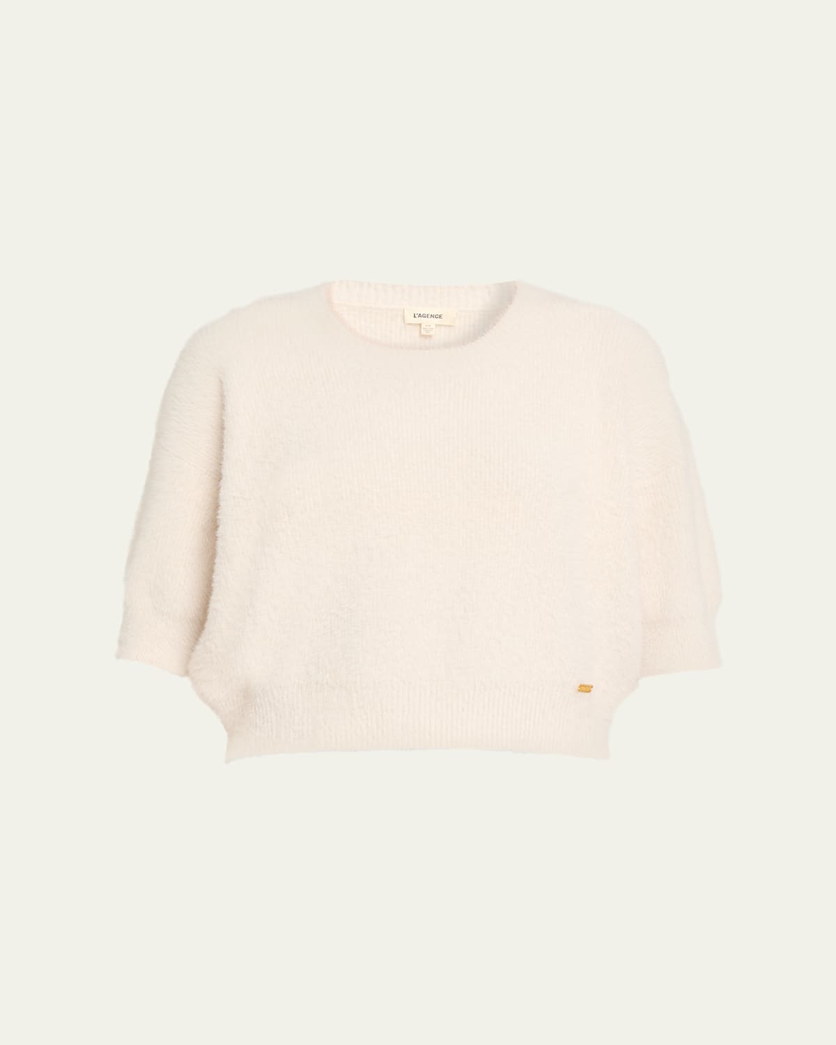 L'agence Guinevere Cropped Pullover In Neutral