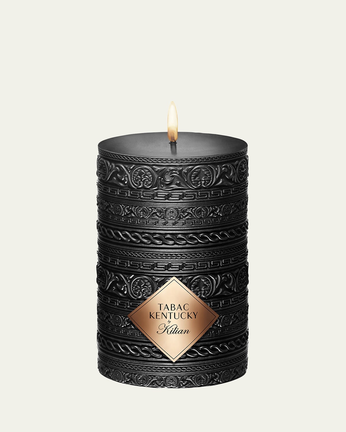Kilian Tabac Kentucky Small Pillar Candle In Black
