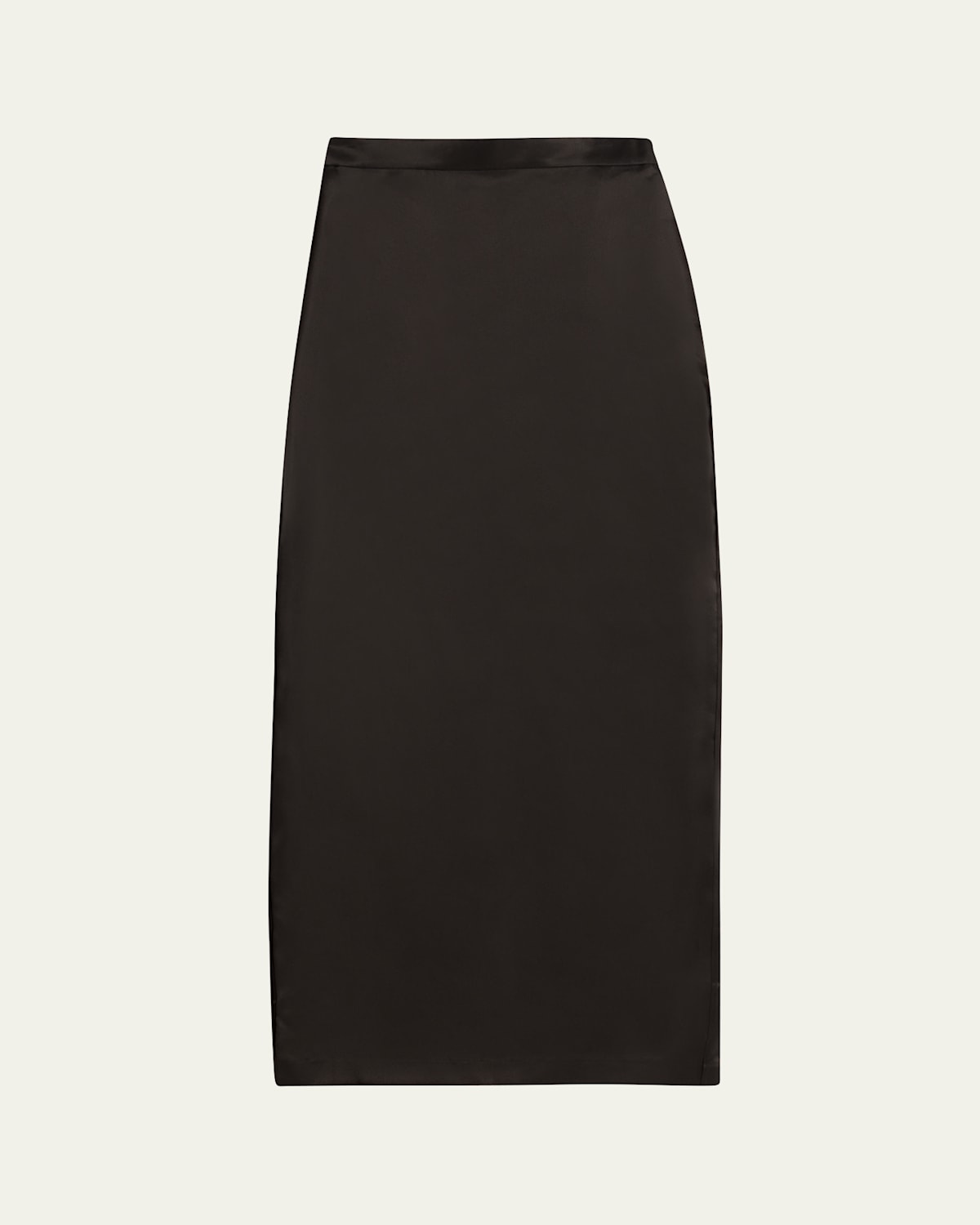 Heirlome Ivanna Silk Organza Column Maxi Skirt In Black