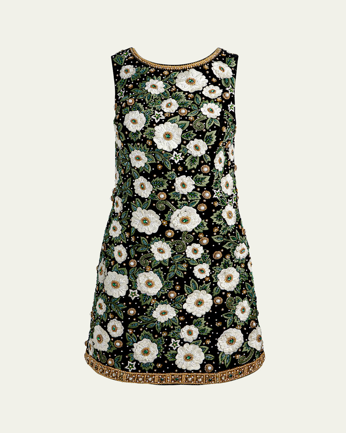 Alice And Olivia Lindsey Embellished Mini Gown In Multi