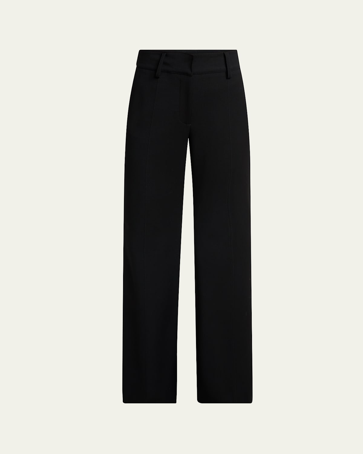 Gabriela Hearst Rhein Wool Flare Pants In Black