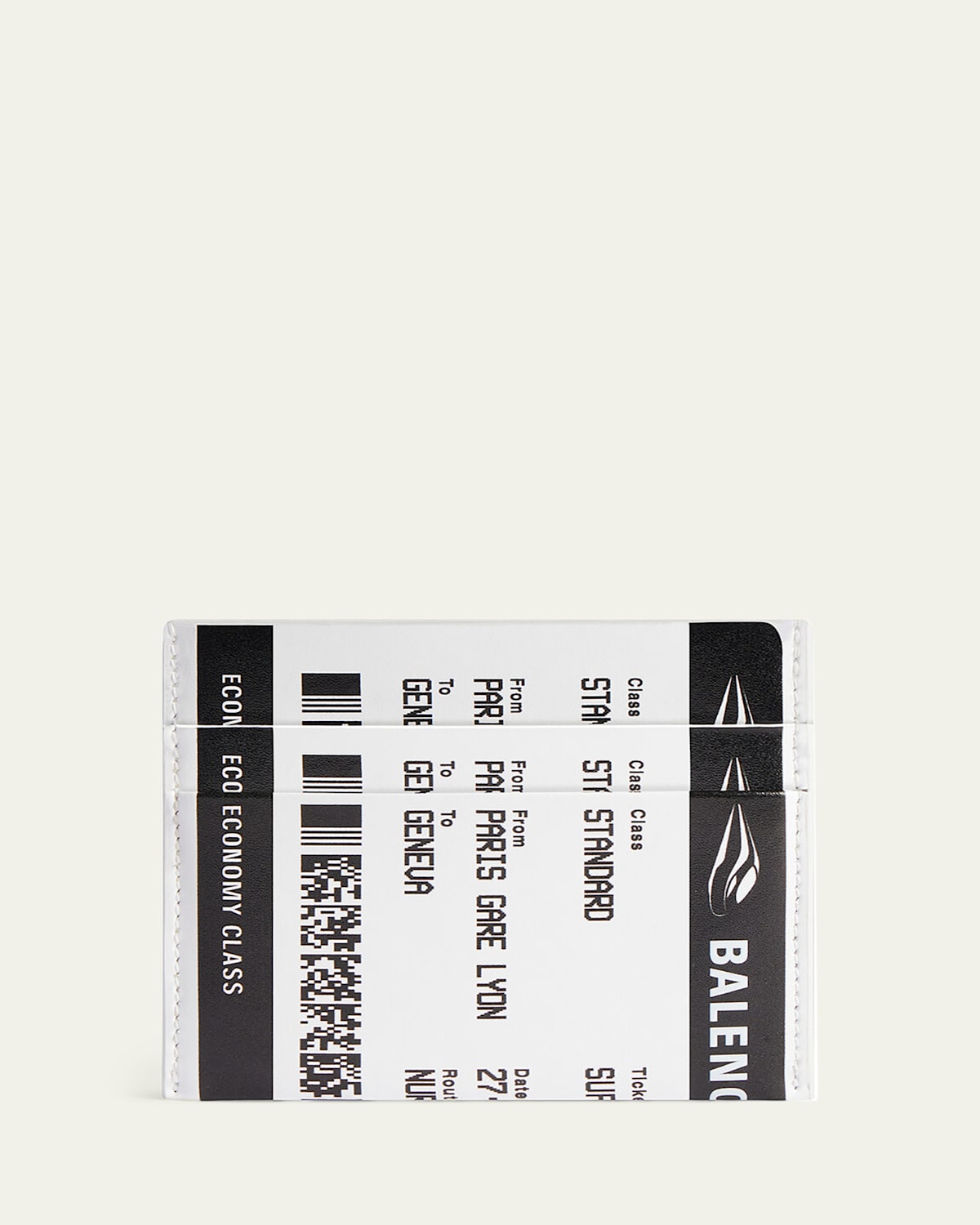 Balenciaga Boarding Pass Leather Card Case
