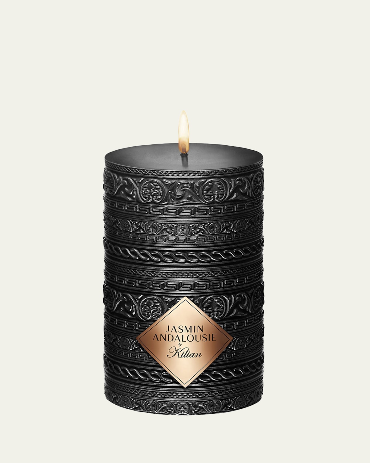 Kilian Jasmin Andalousie Small Pillar Candle In Black