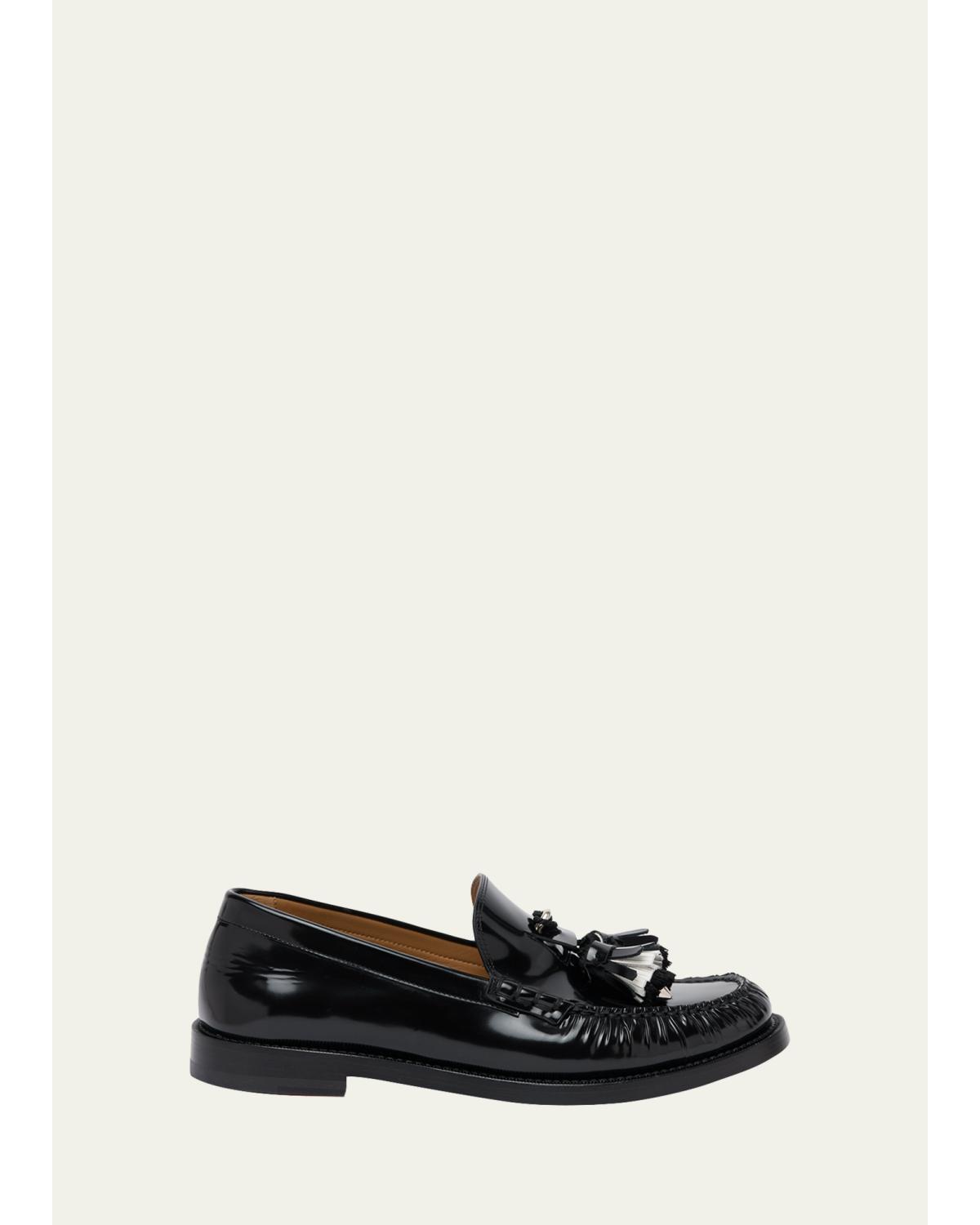 Men'S Orlando Leather Tassel Penny Loafers