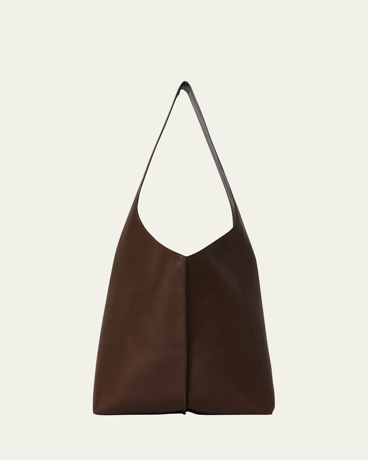 The Row Bindle Stitch Shoulder Bag In Saddle Leather In Brown
