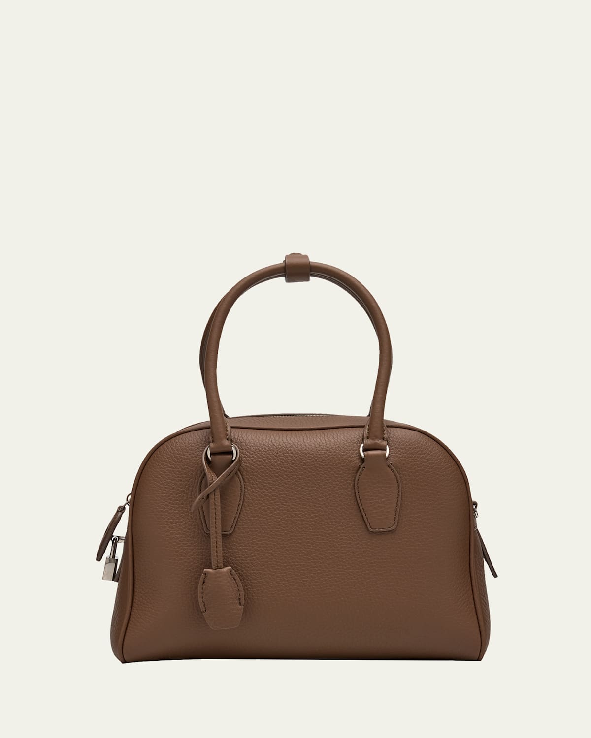 The Row India 10.0 Top-handle Bag In Calfskin Leather In Brown