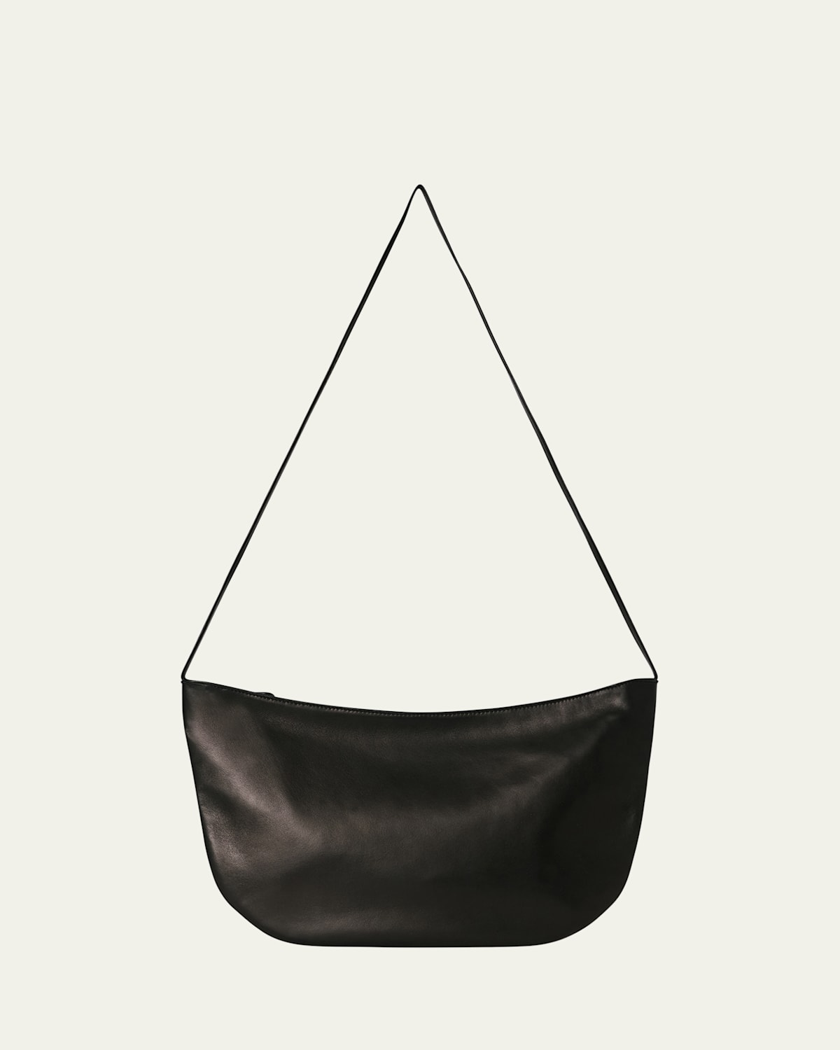 The Row Izzy East-west Crossbody Bag In Nappa Leather In Black