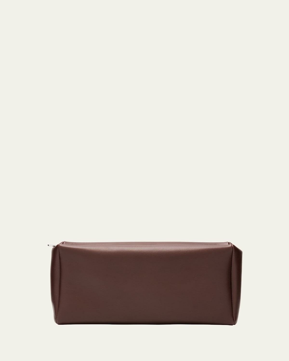 The Row Compact Clutch Bag In Nappa Leather In Brown