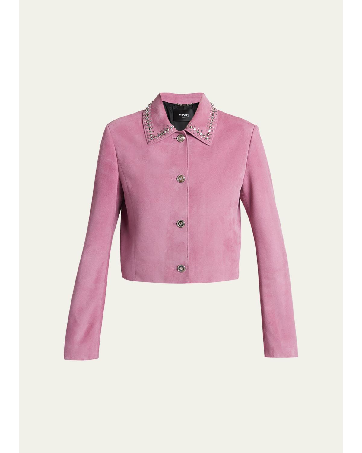 Studded Lamb Suede Jacket