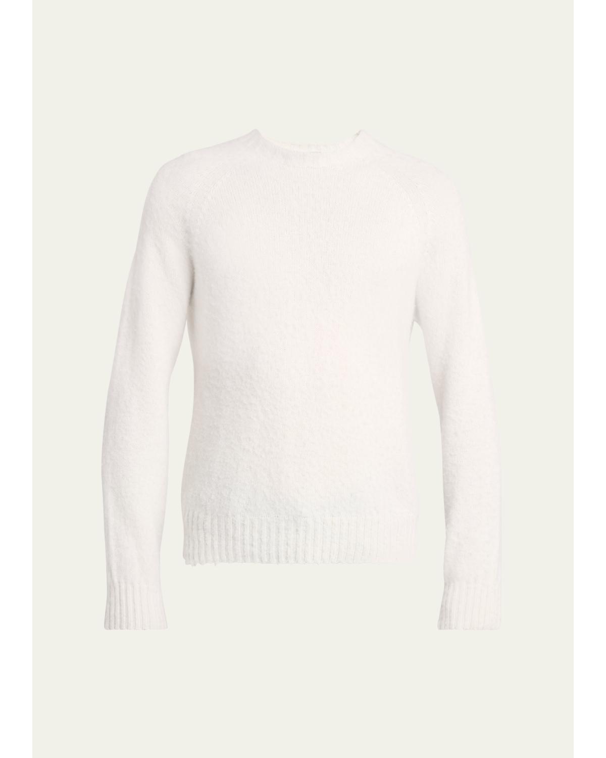 Men'S Cashmere Scottish Teasel Crewneck Sweater