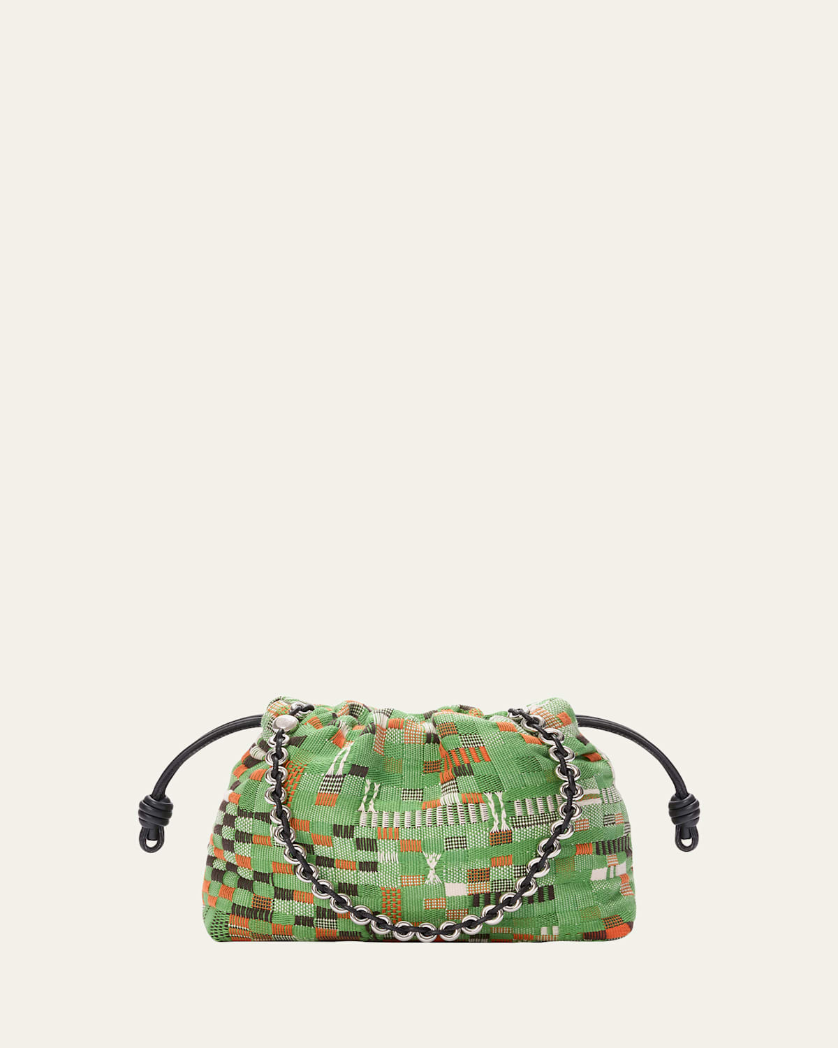 Loewe X Albers Flamenco Medium Tapestry Crossbody Bag In Cotton Jacquard