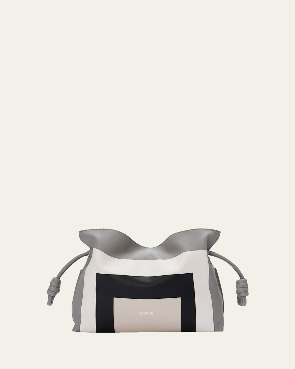 Loewe X Albers Flamenco Medium Clutch Bag In Nappa Leather